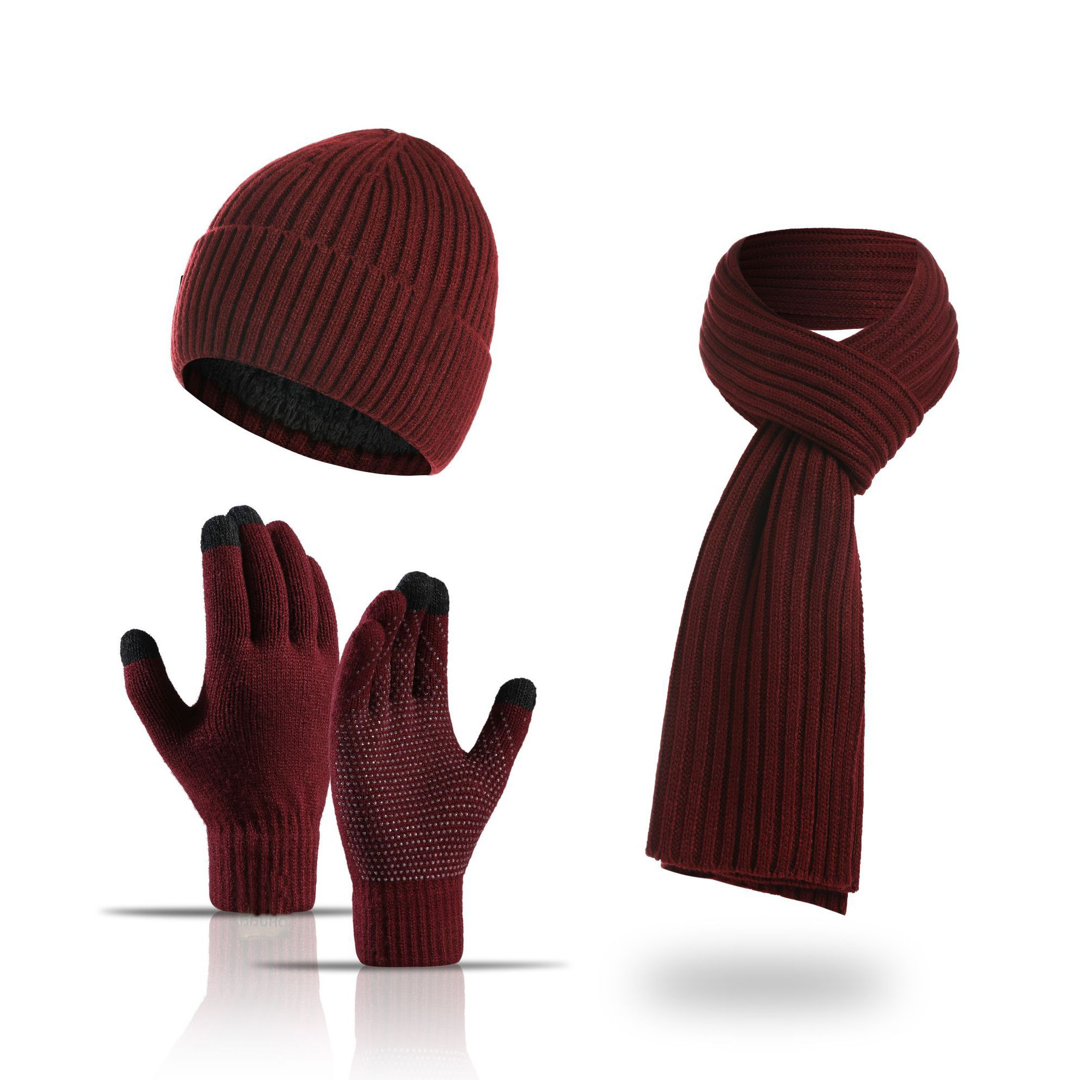 Unisex 3-Piece Winter Accessories with Touch Capability 6