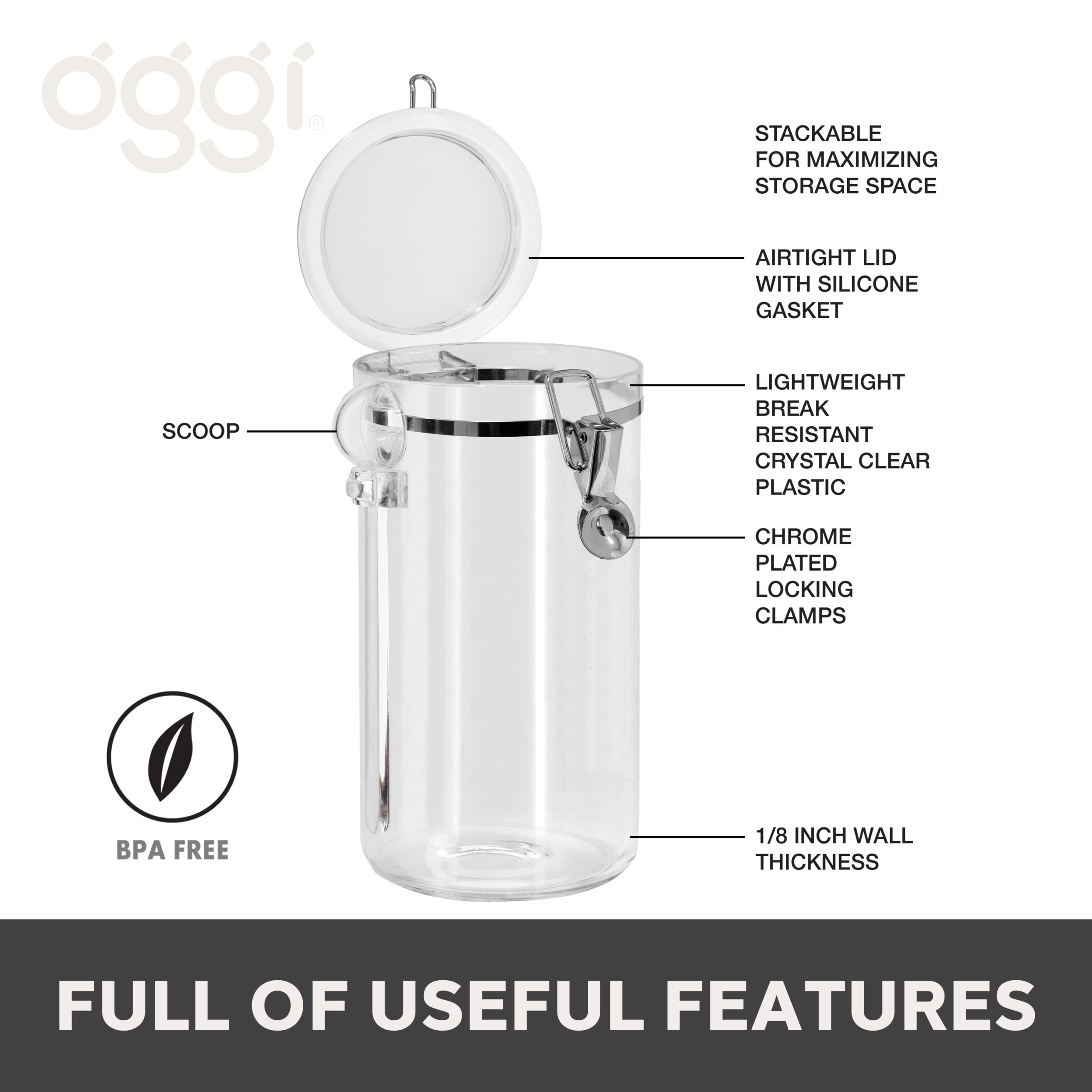 Ultra-Seal Clear Acrylic Food Canister - Kitchen Essential 3