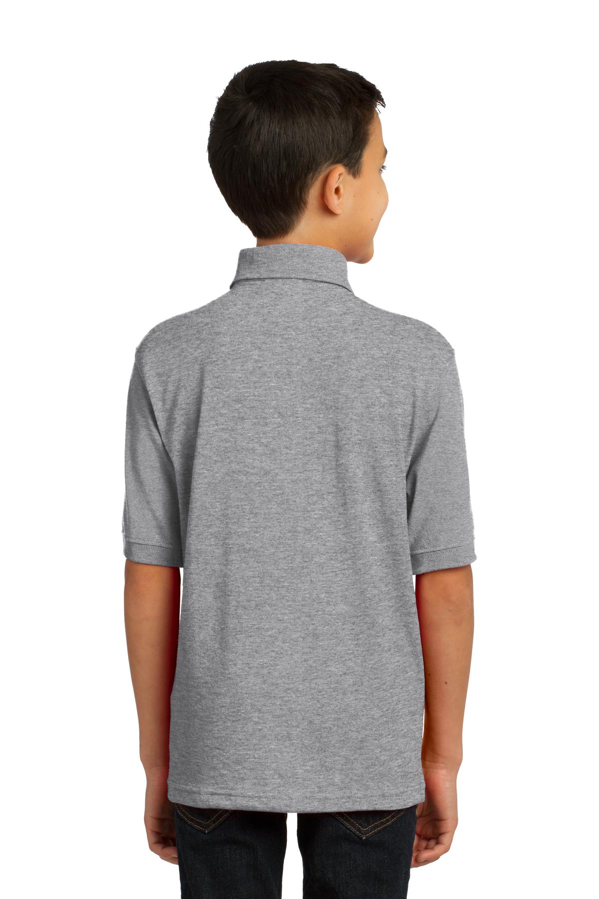 Port & Co Youth Core Blend Jersey Knit Polo. KP55Y 14