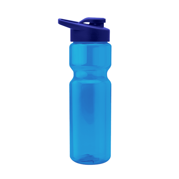 Tandem 28oz Recycled Transparent Bike Bottle w/Drink-thru Lid 51