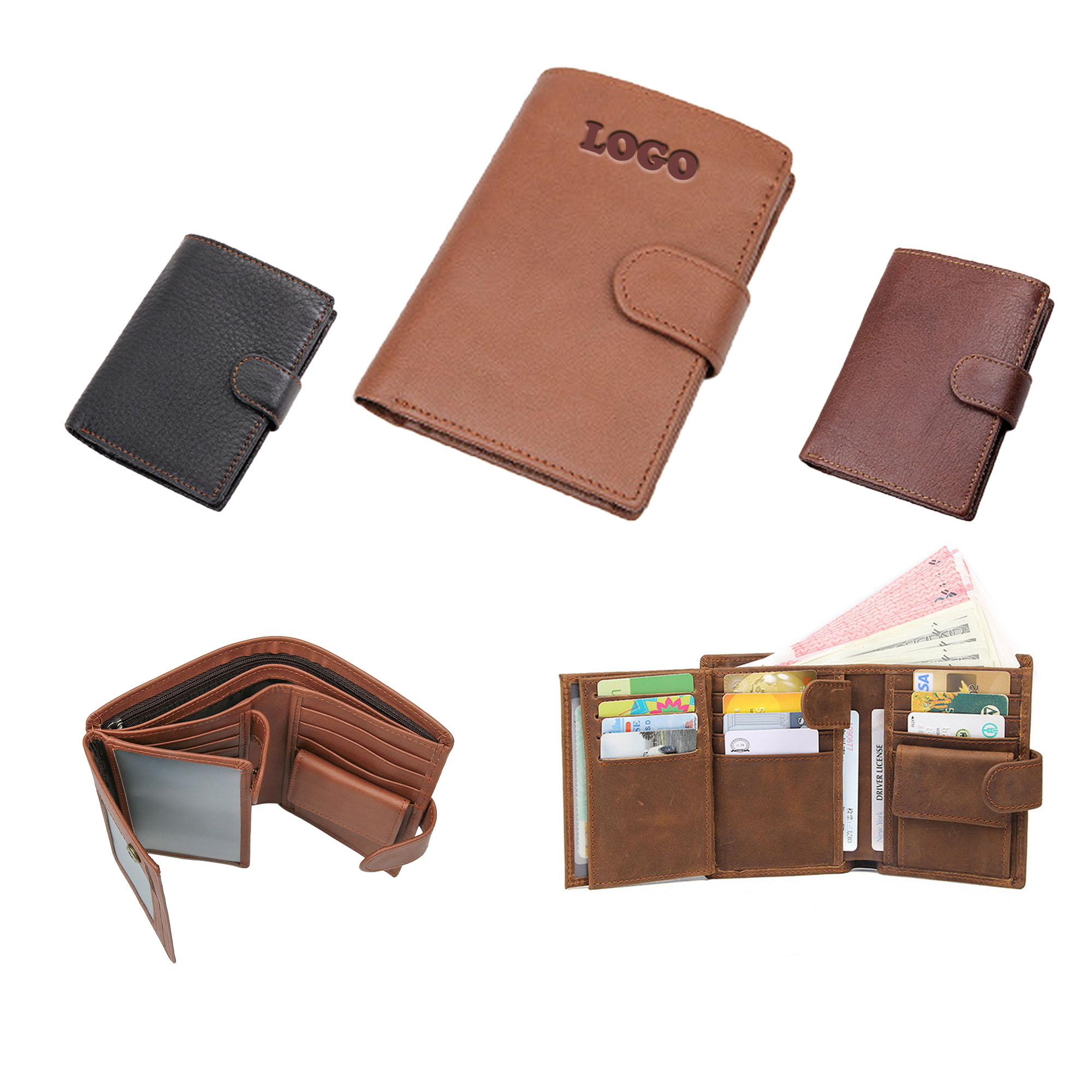 MOQ 5 pcs Leather Wallet 2