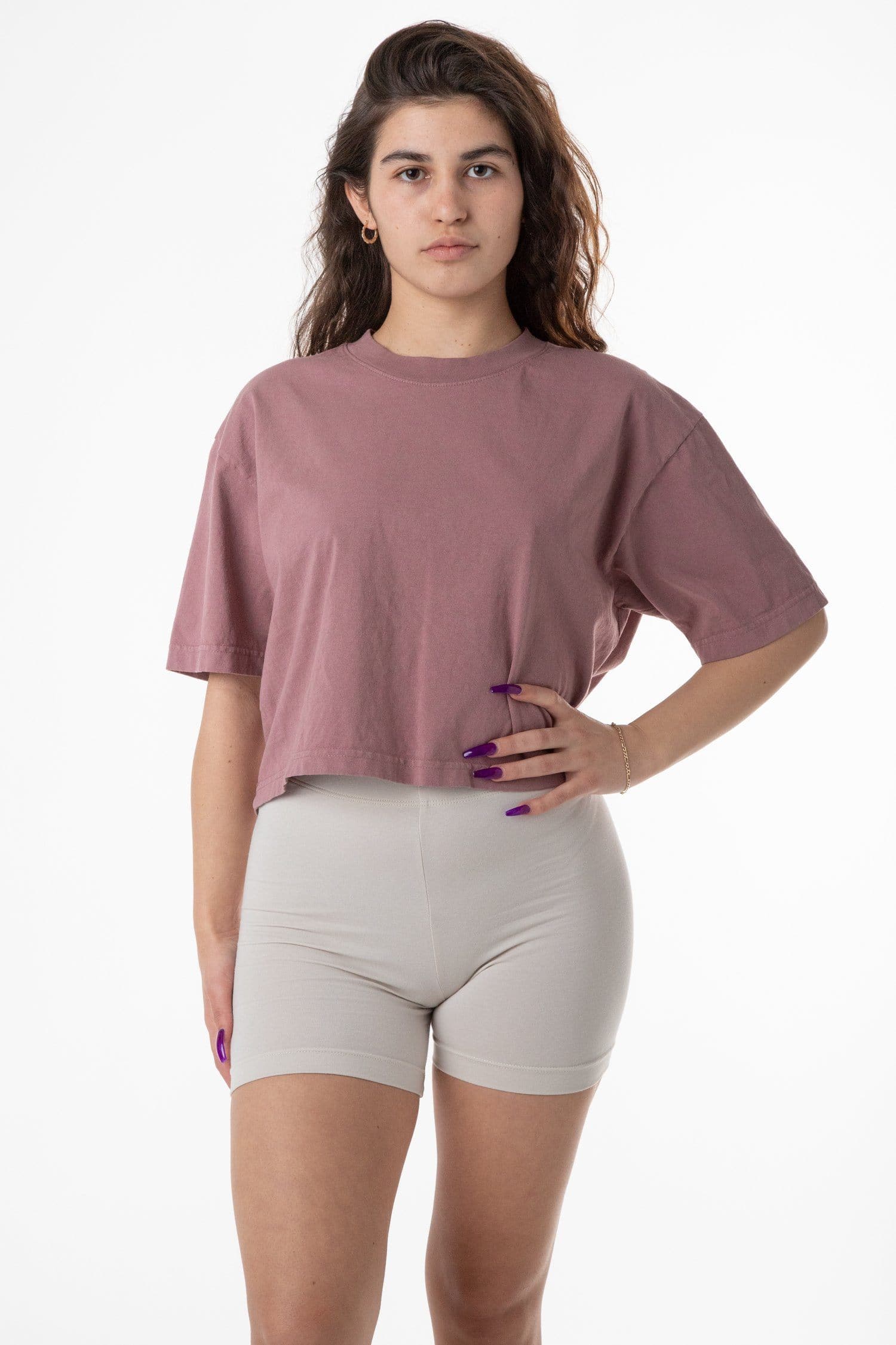 6.5 OZ OVERSIZED GARMENT DYED CROP TOP 9