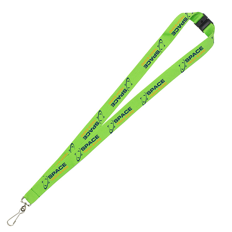 "LASALLE RECYCLED" 3/4" Import Air Ship Recycled RPET Silkscreen Lanyard 30