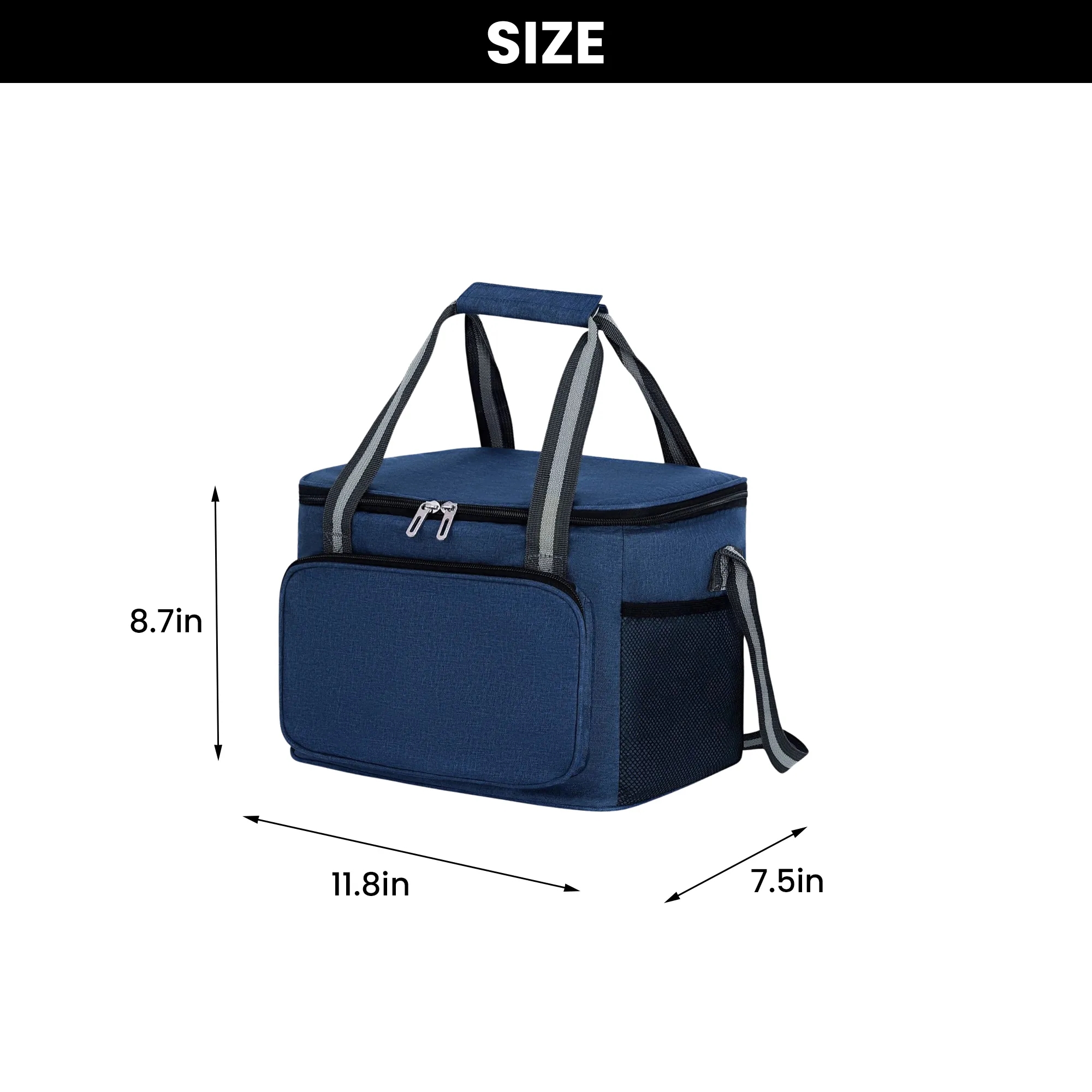 Reusable Insulated Lunch Bag with Shoulder Strap 4