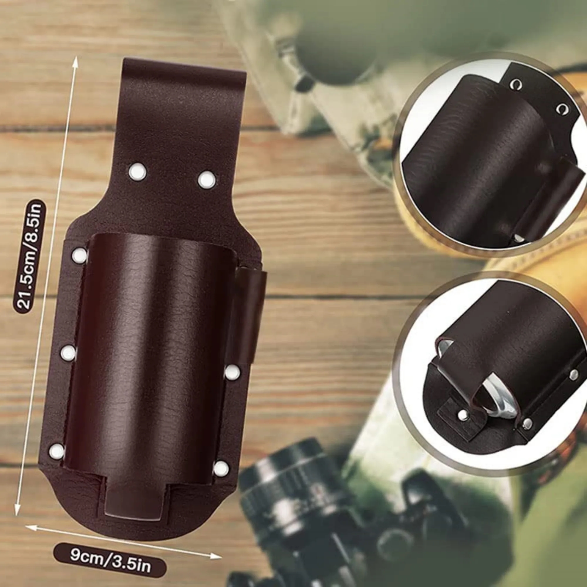 PU Leather Beer Bottle Holster Holder 15