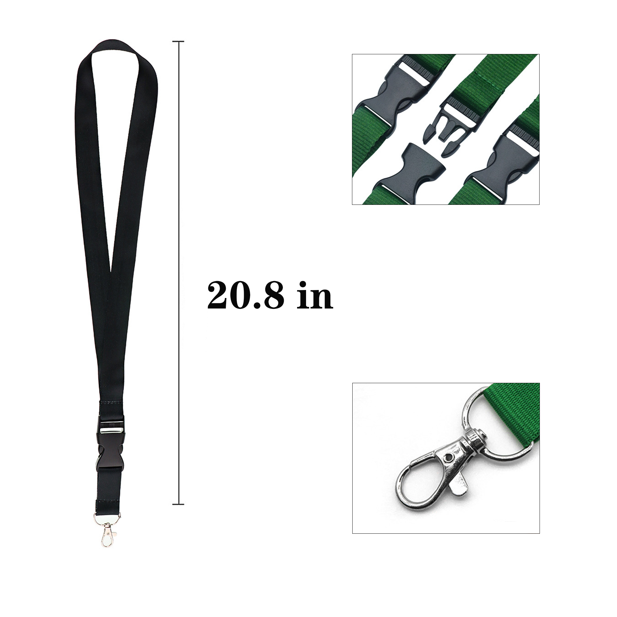 Detachable Buckle Keychain Lanyard 2