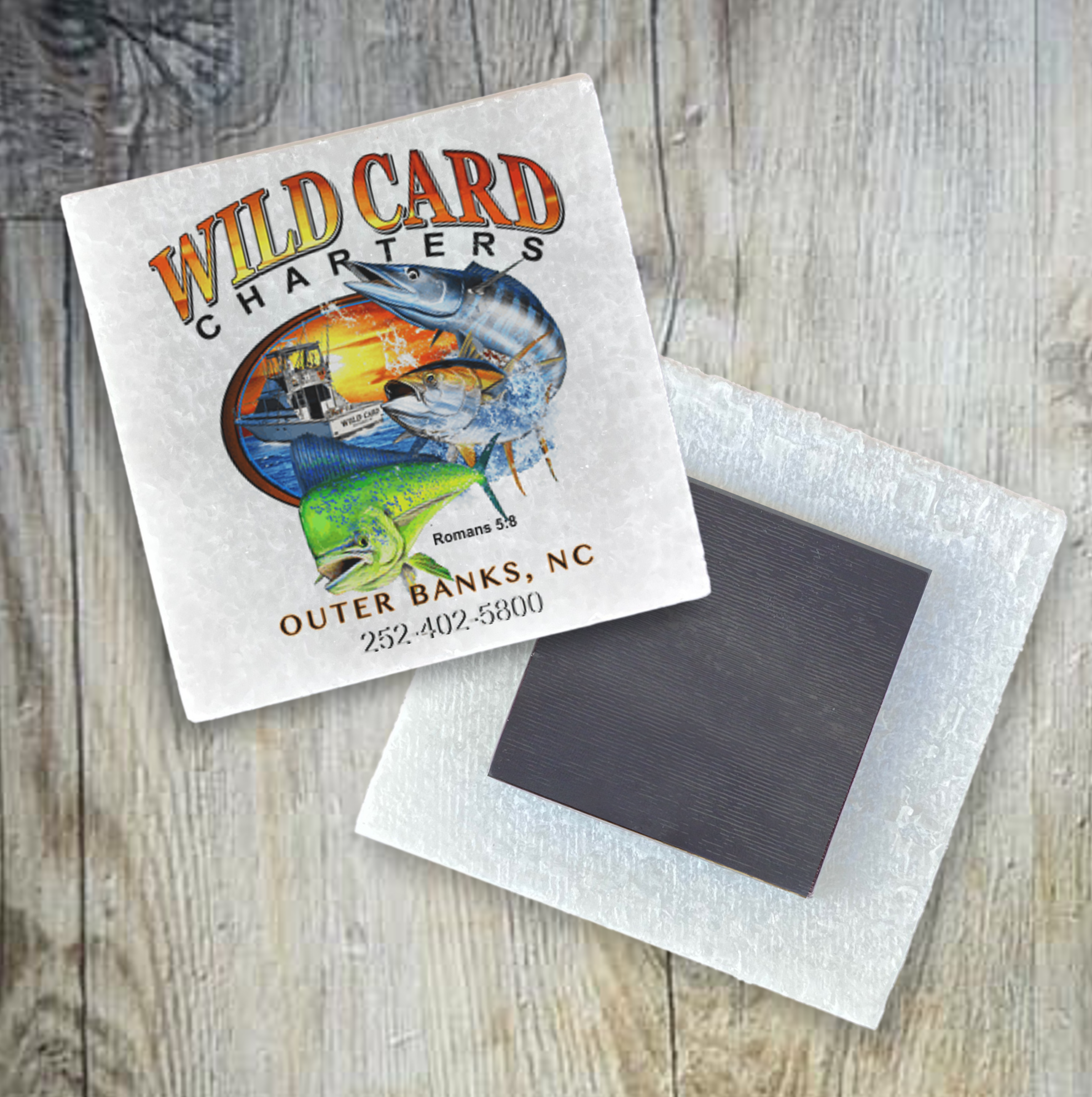 White Marble Magnet 7