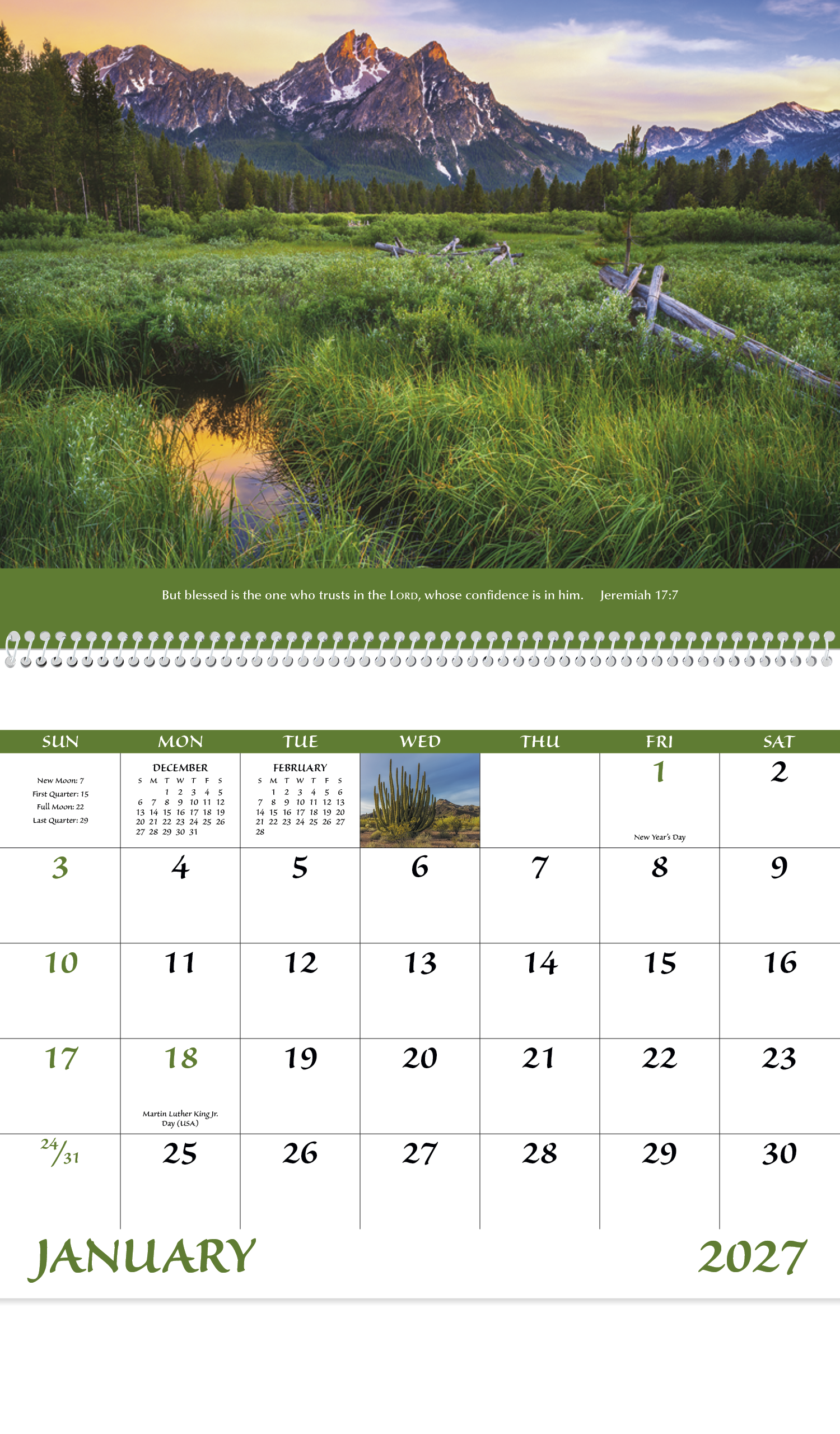 Good Value™ Eternal Word w Pre-Planning Sheet - Spiral Calendar 20