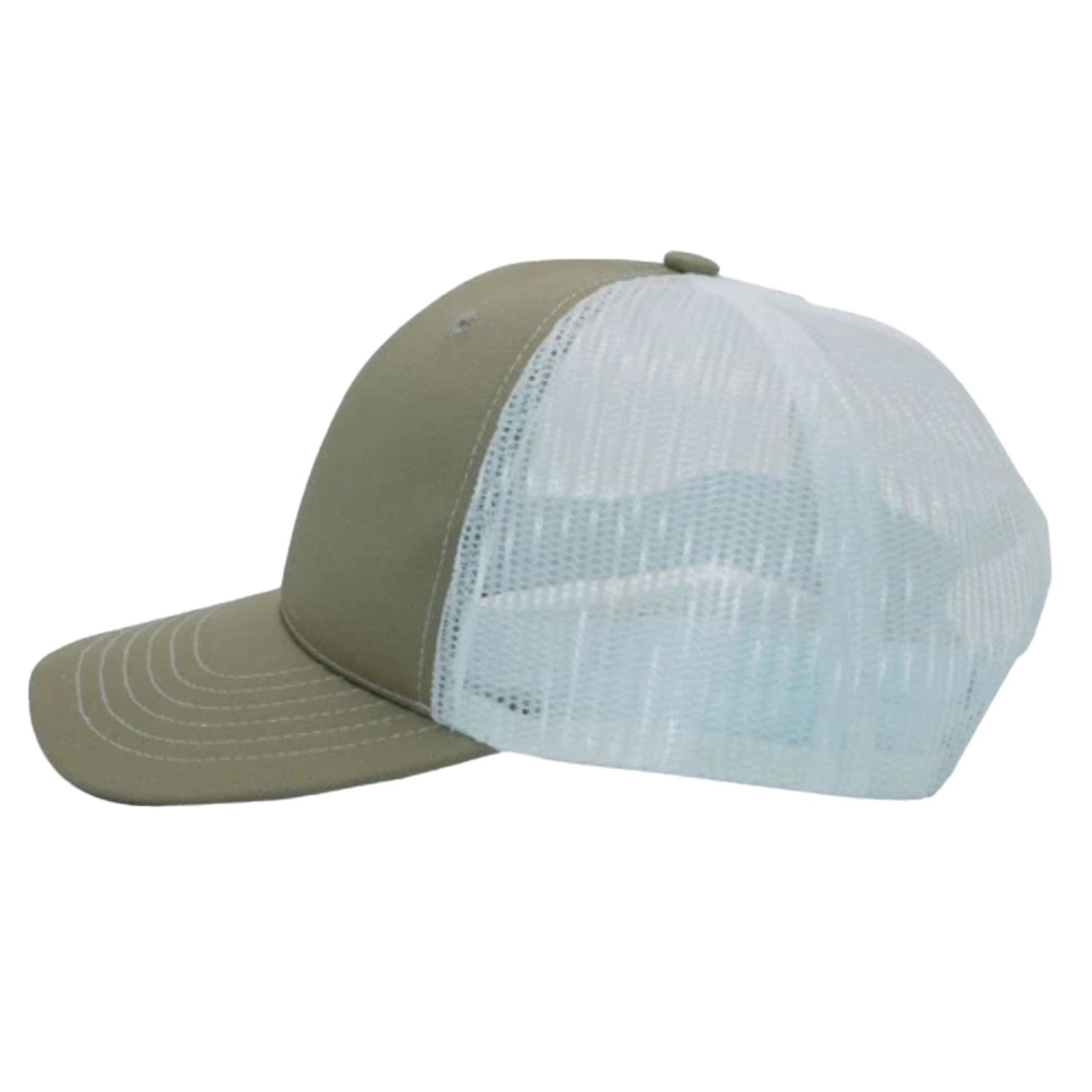 True American Made 6-Panel White Mesh Trucker Cap 2