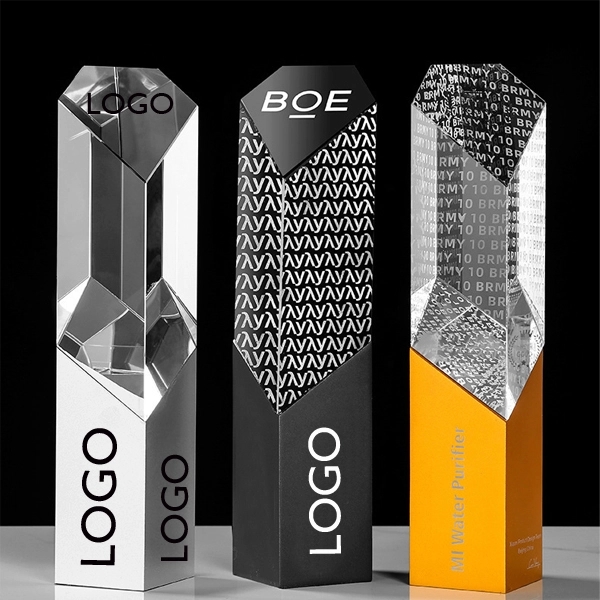 Crystal & Metal Pillar Award 4