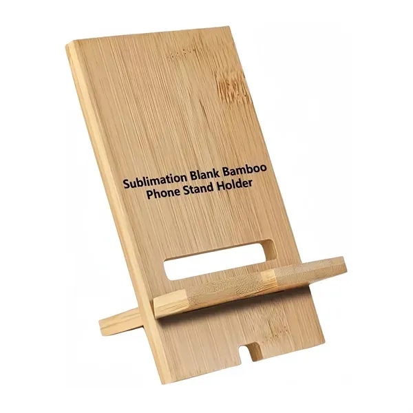 Bamboo Phone Stand 4