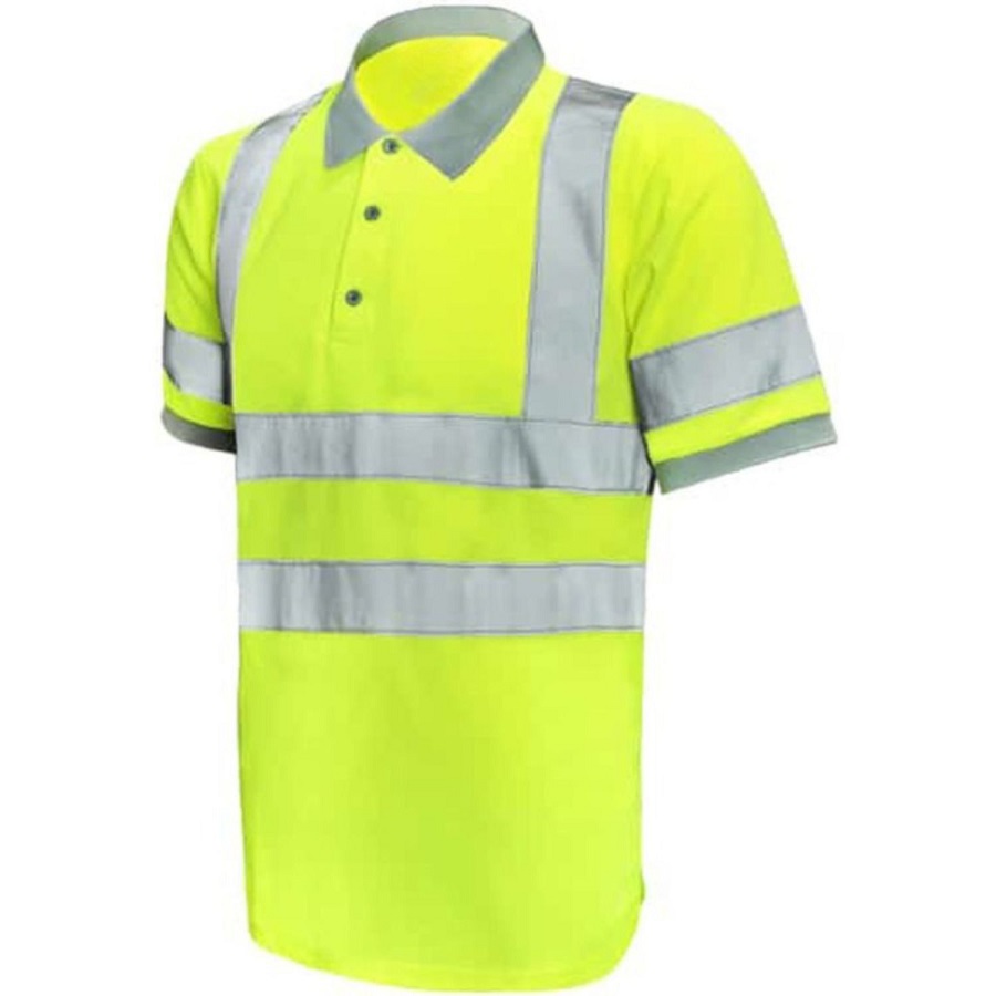 VISIPRO Short Sleeve Reflective Safety Polo with Bands, 6