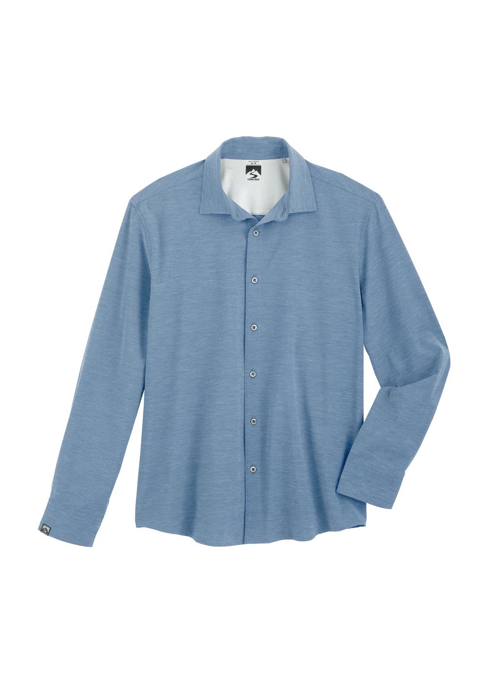 Storm Creek Men's Prodigy Soft Poly/Cotton Blend Button Down 16