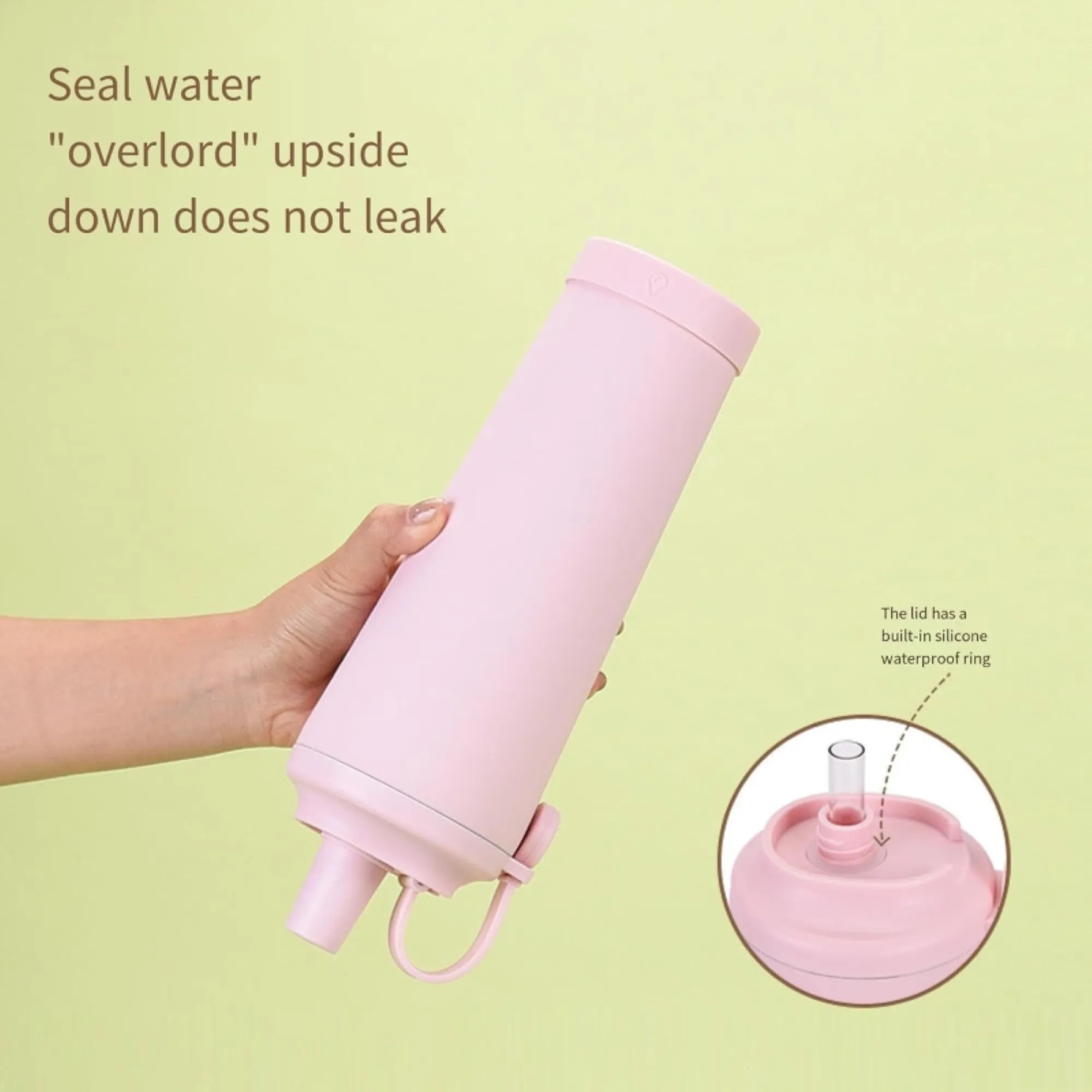 Handle Ceramic Liner Stainless Steel Straw Cup 1