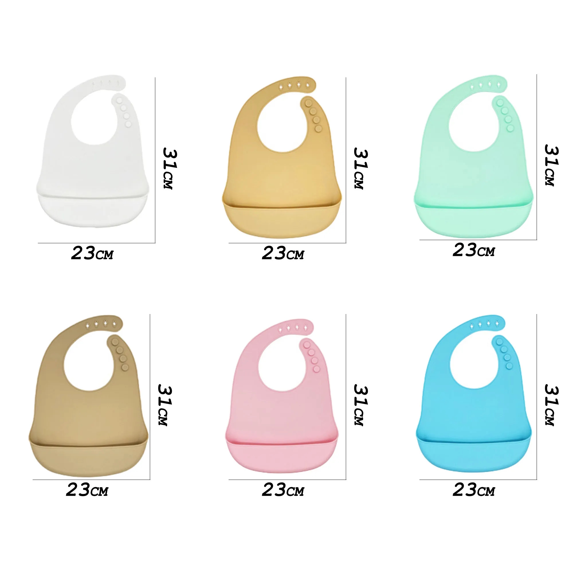 Silicone Waterproof Baby Feeding Bib 4
