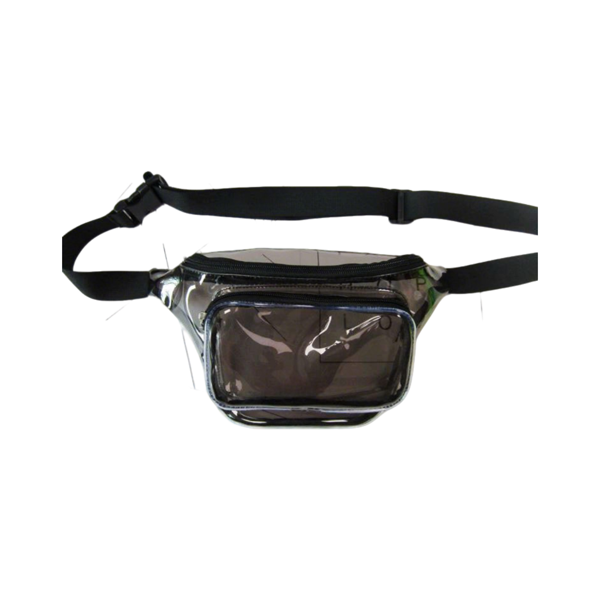 Transparent Pvc Waist Bag With Dual Pocket Strap 2