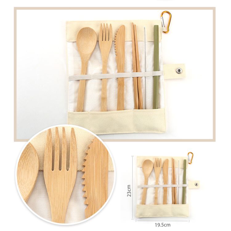 Reusable Bamboo Cutlery set 1