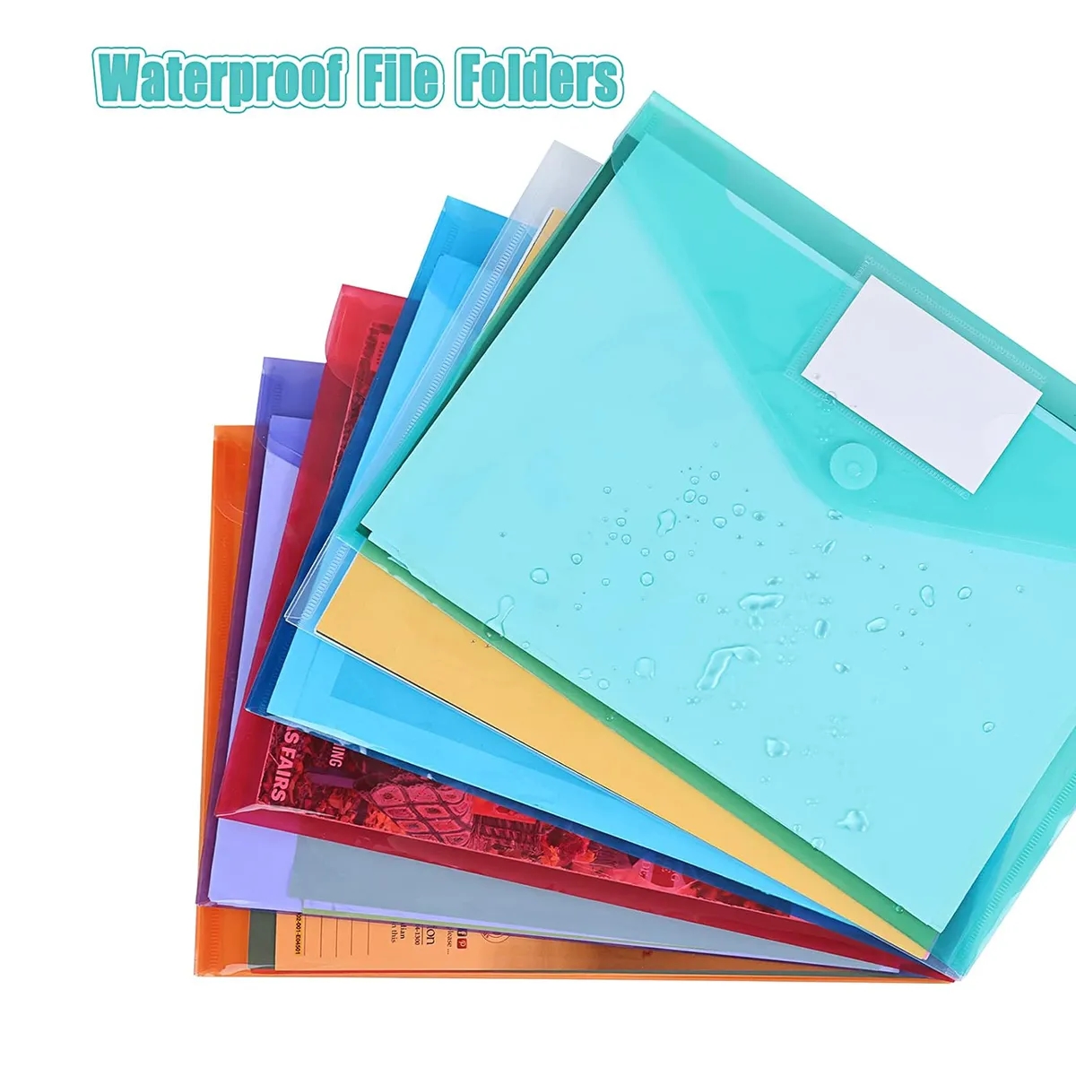 Clear Document Plastic File Folders 6