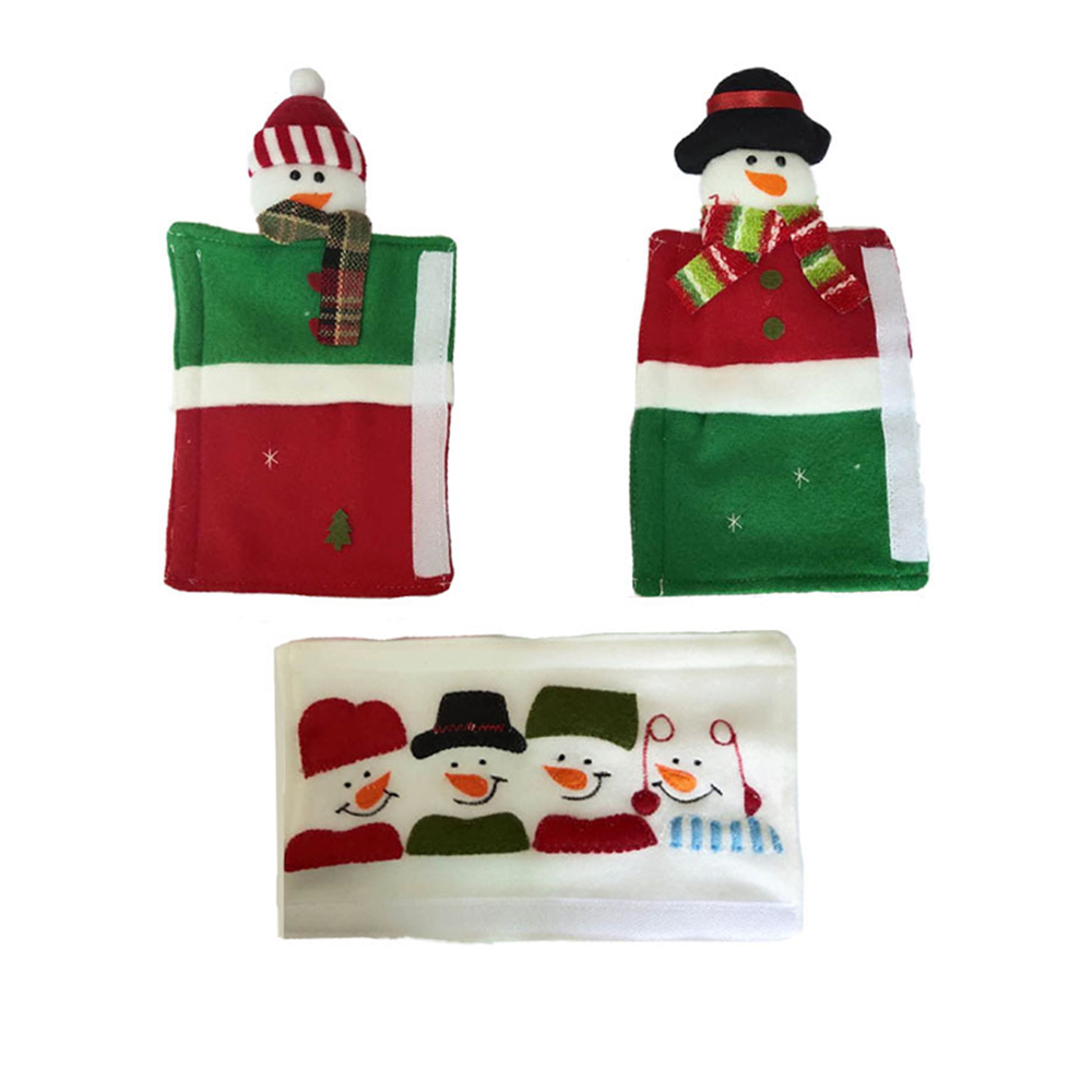Christmas Microwave Oven Handle Cover 4