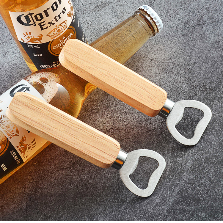 Wooden Handle Style Bottle Opener 1