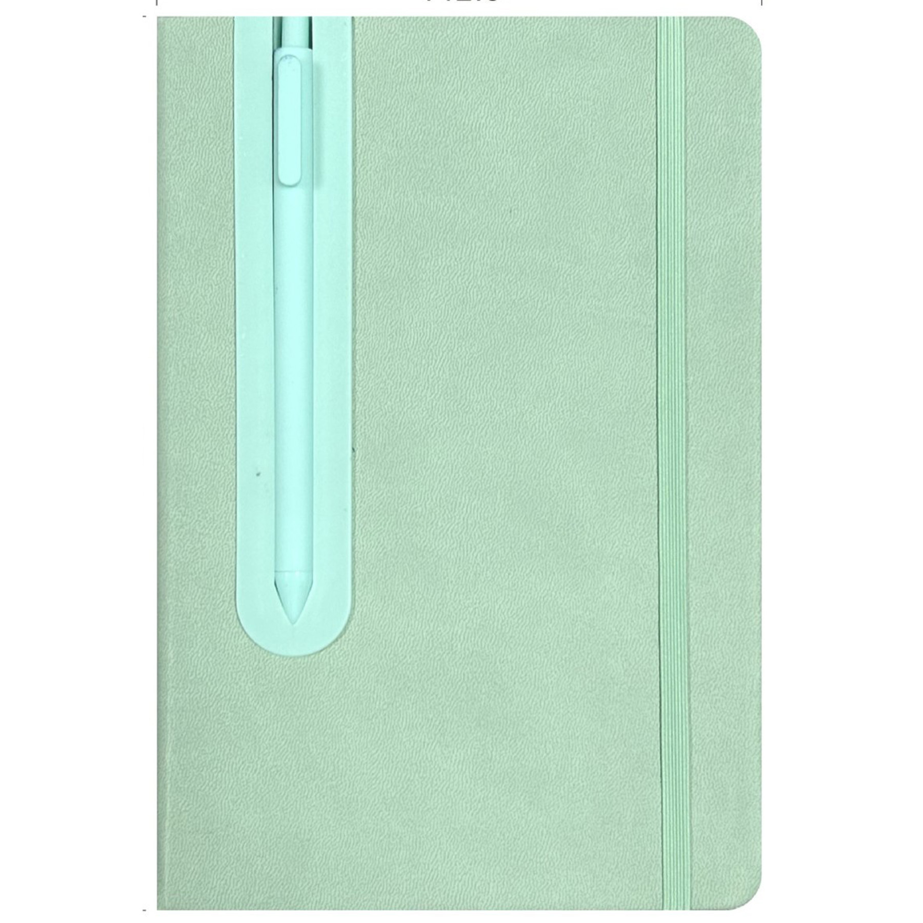 A5 Ruled Leather Diary With Built In Ballpoint Pen 10