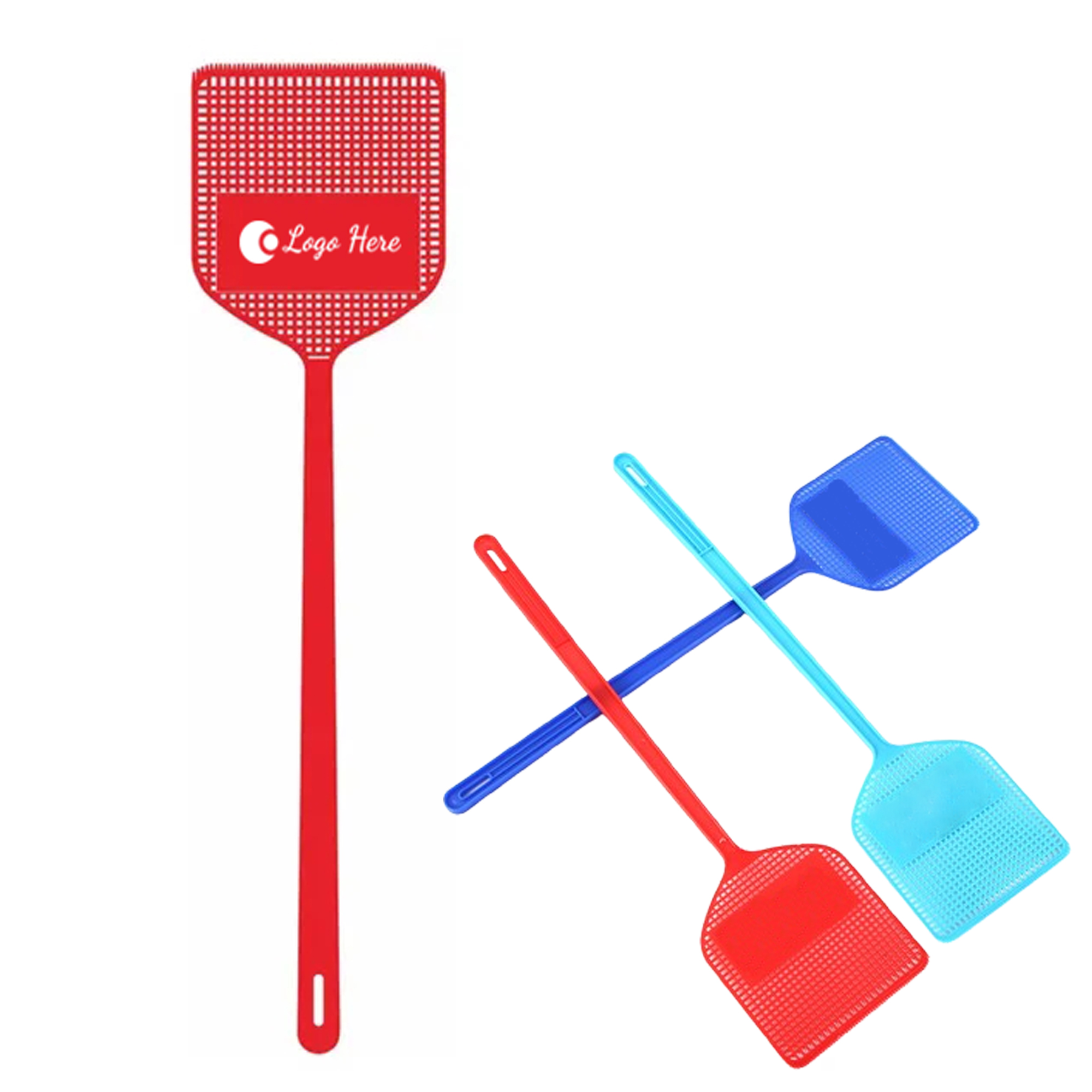 Plastic Mesh Long Handle Fly Swatter 2