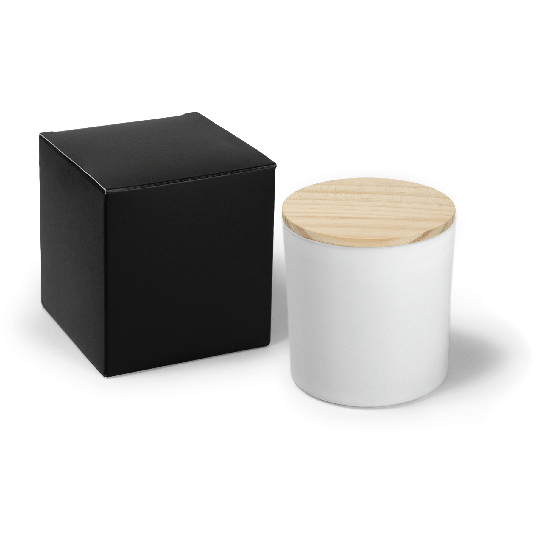 9 oz White Candle with Gift Box Printed