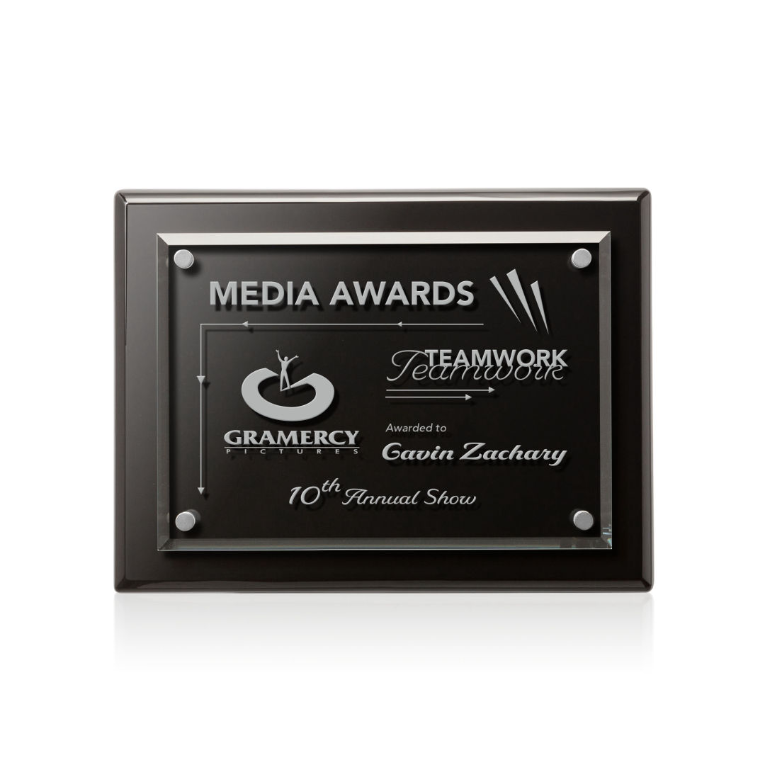 Caledon Plaque - Black/Silver 9