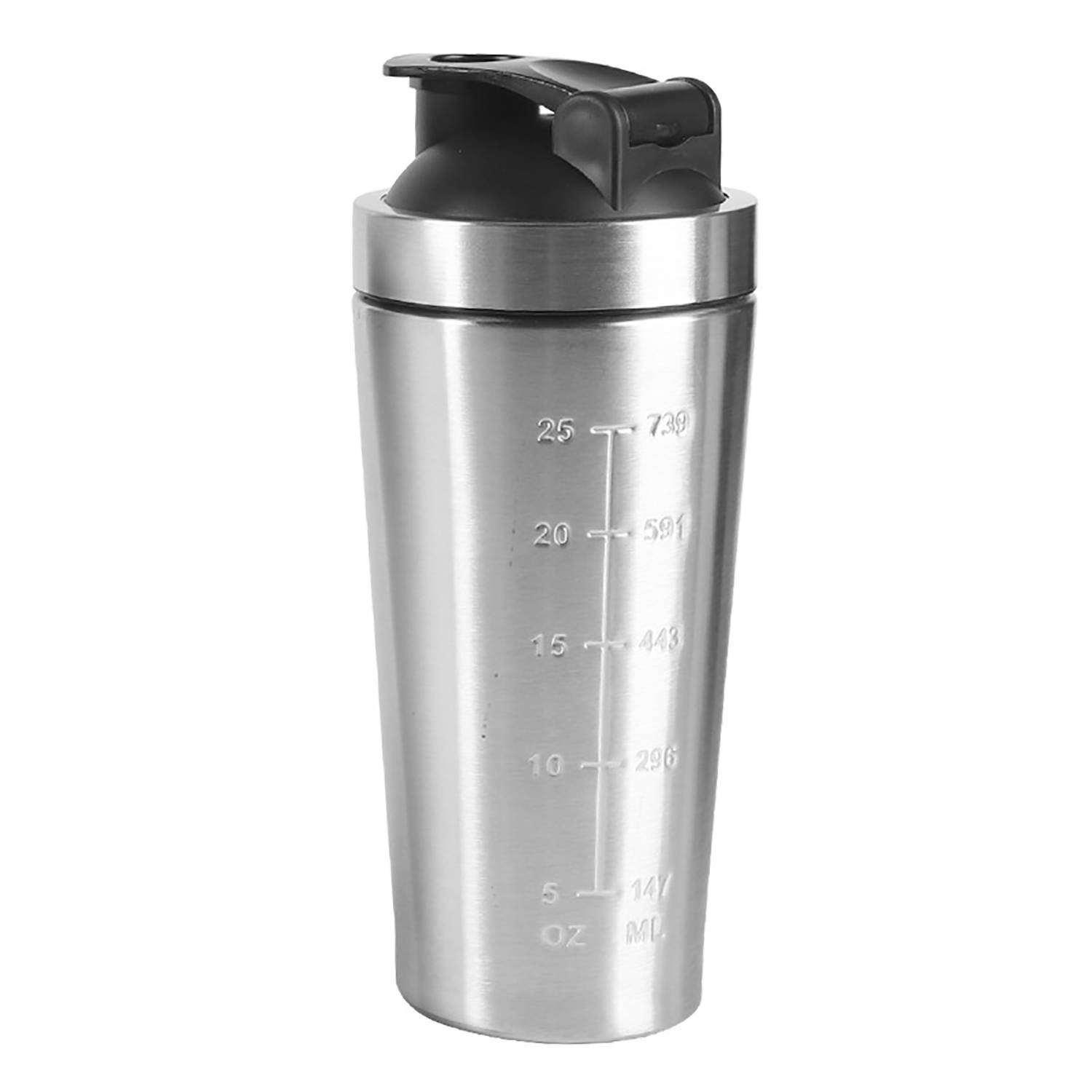 17oz Stainless Steel Shaker Bottle w/ Scale 4
