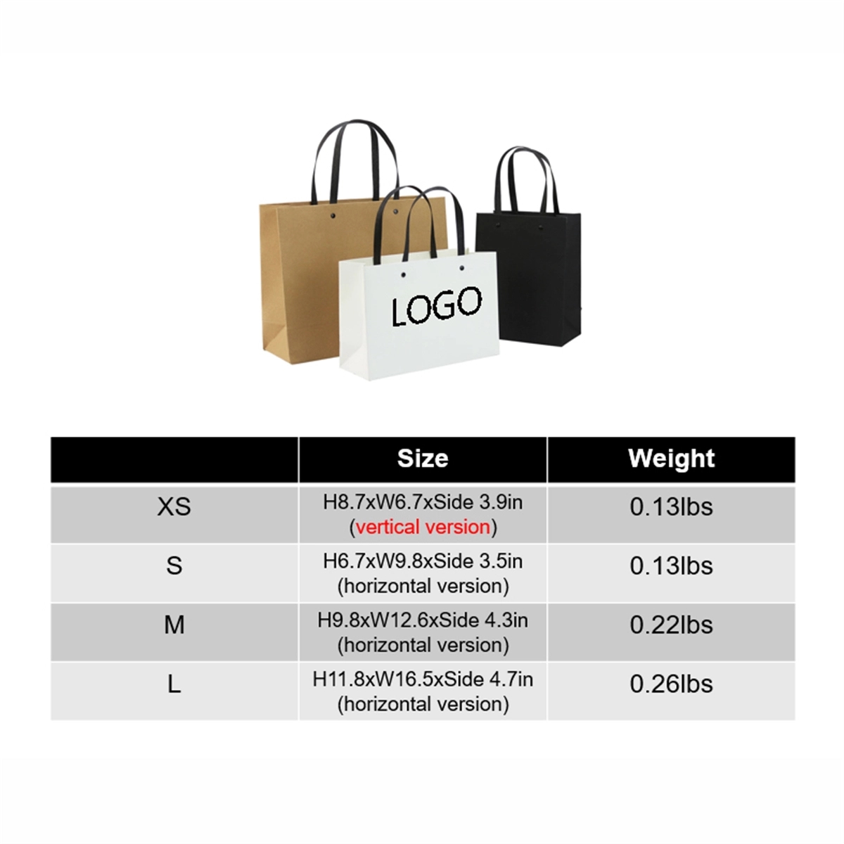 Large Black Gift Paper Bags Bulk 5