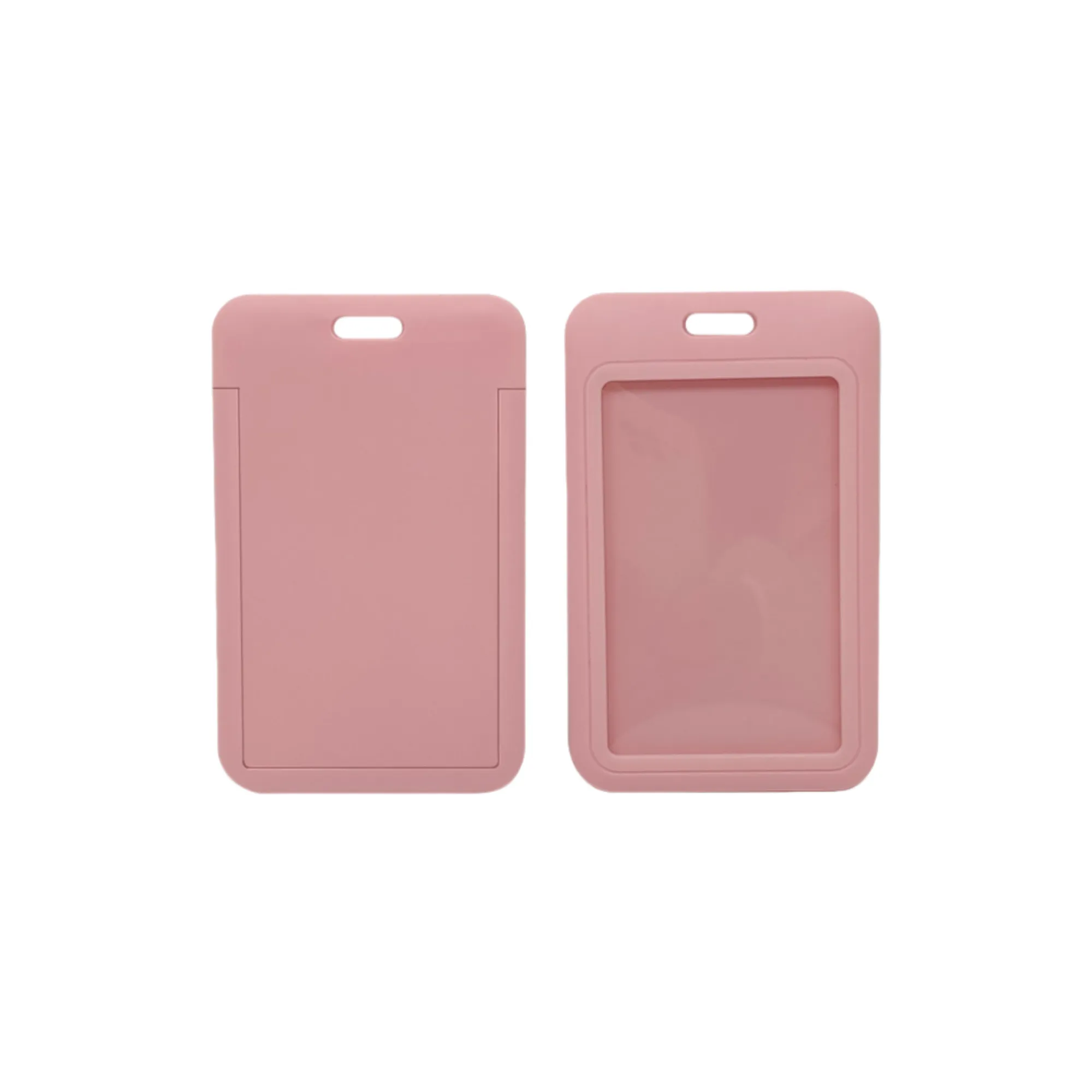 Slide Open Plastic Portrait Lanyard Card Holder 2