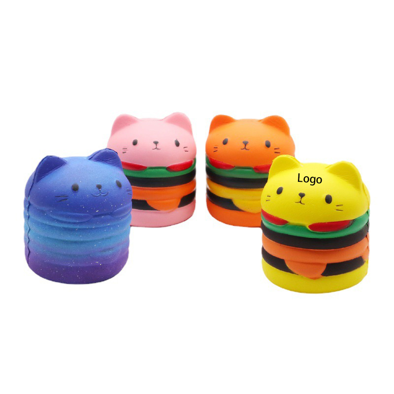 Squishy Hamburger Squeeze Toy Stress Reliever 5