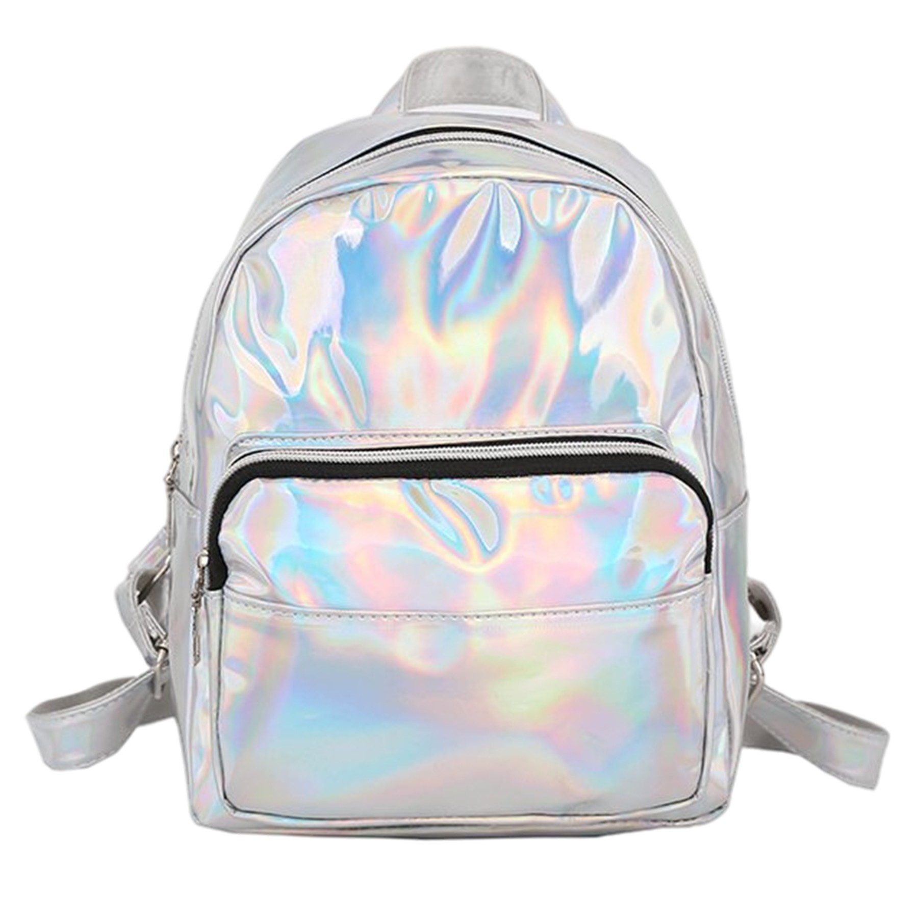 Holographic Laser Leather Backpack 1