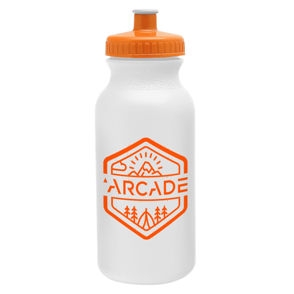 Circuit 20oz Bike Bottle - White w/Push-Pull Lid 75