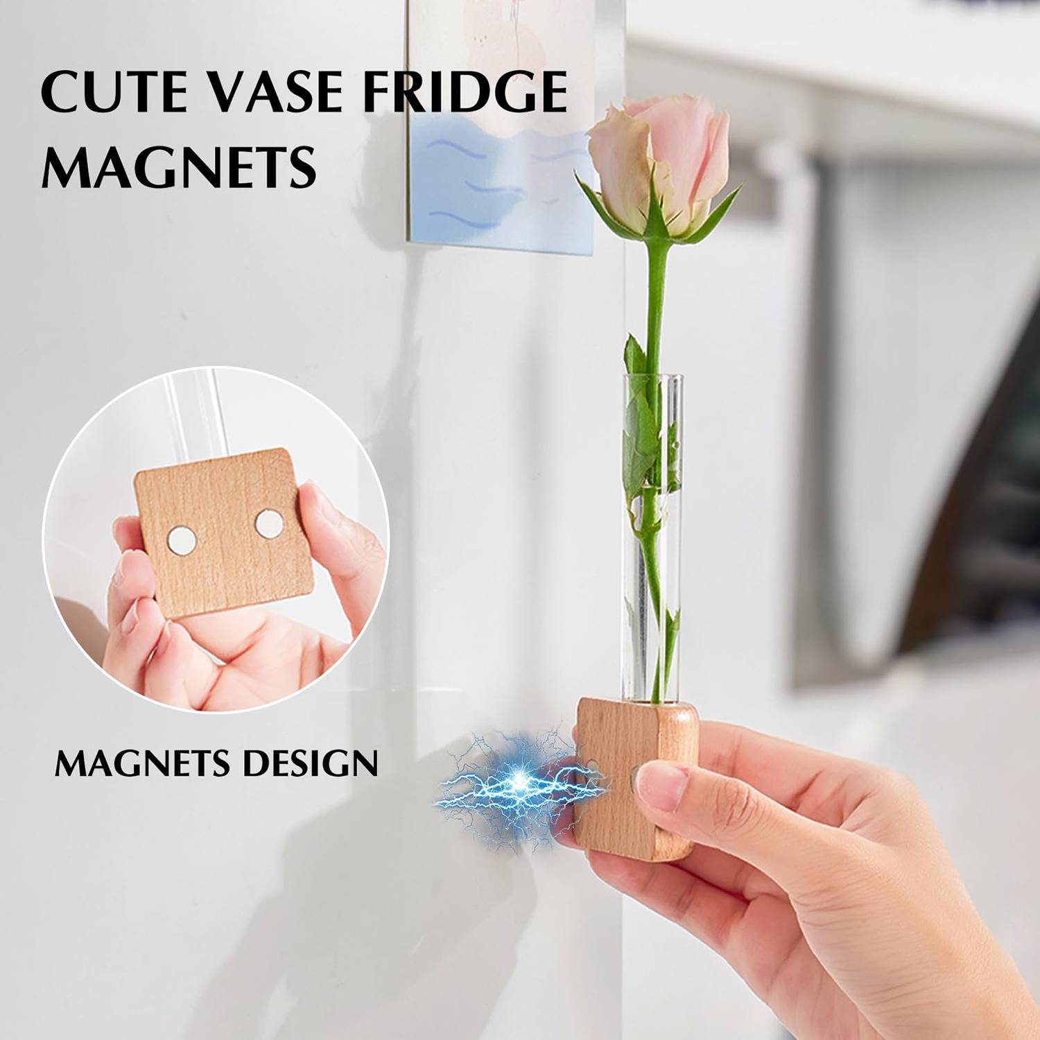 Magnetic Mini Vase for Fridge & Wall Decoration 4