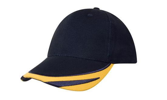 Brushed Heavy Cotton with Peak Trim Embroidered 5