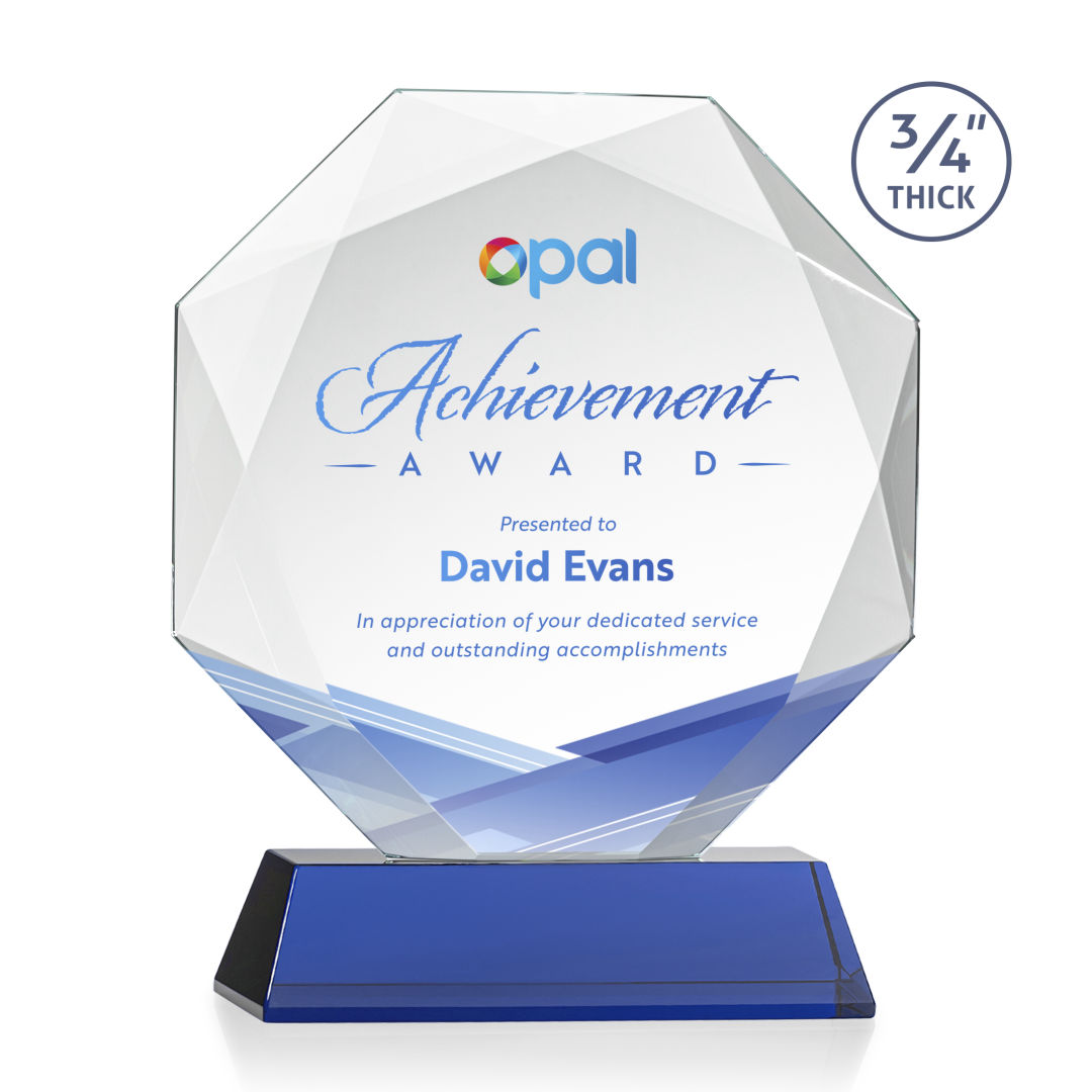 Bradford VividPrint™ Award on Newhaven Base - Blue 6