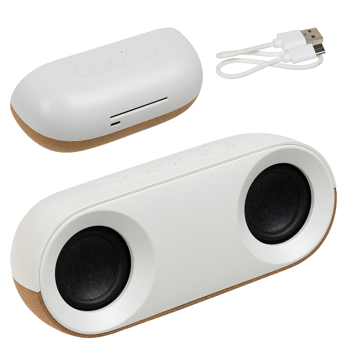 Ovation 10W Stereo Speaker Made With FSC® Cork & Recycled Plastic 5