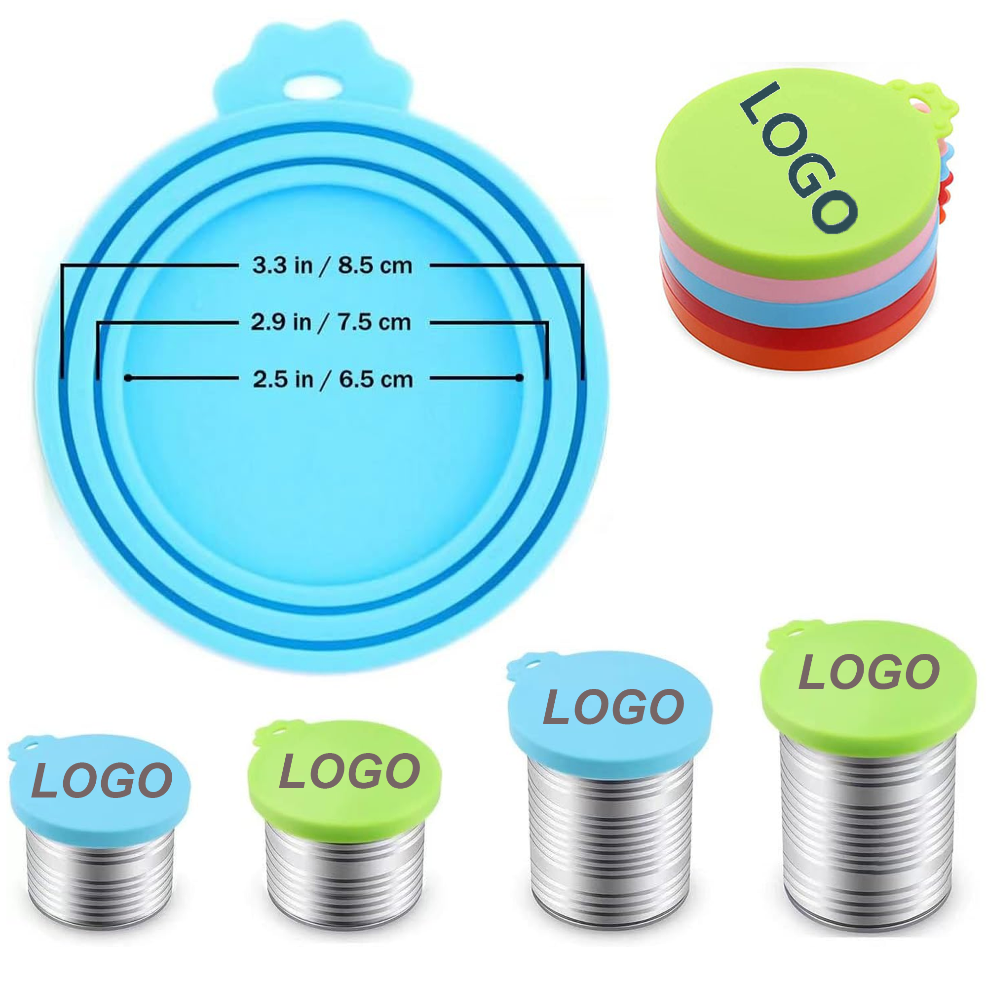 Silicone Dog & Cat Food Can Lid Covers 4