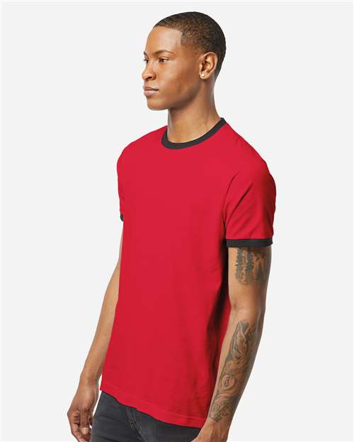 Unisex Fine Jersey Ringer T-Shirt - 246 87