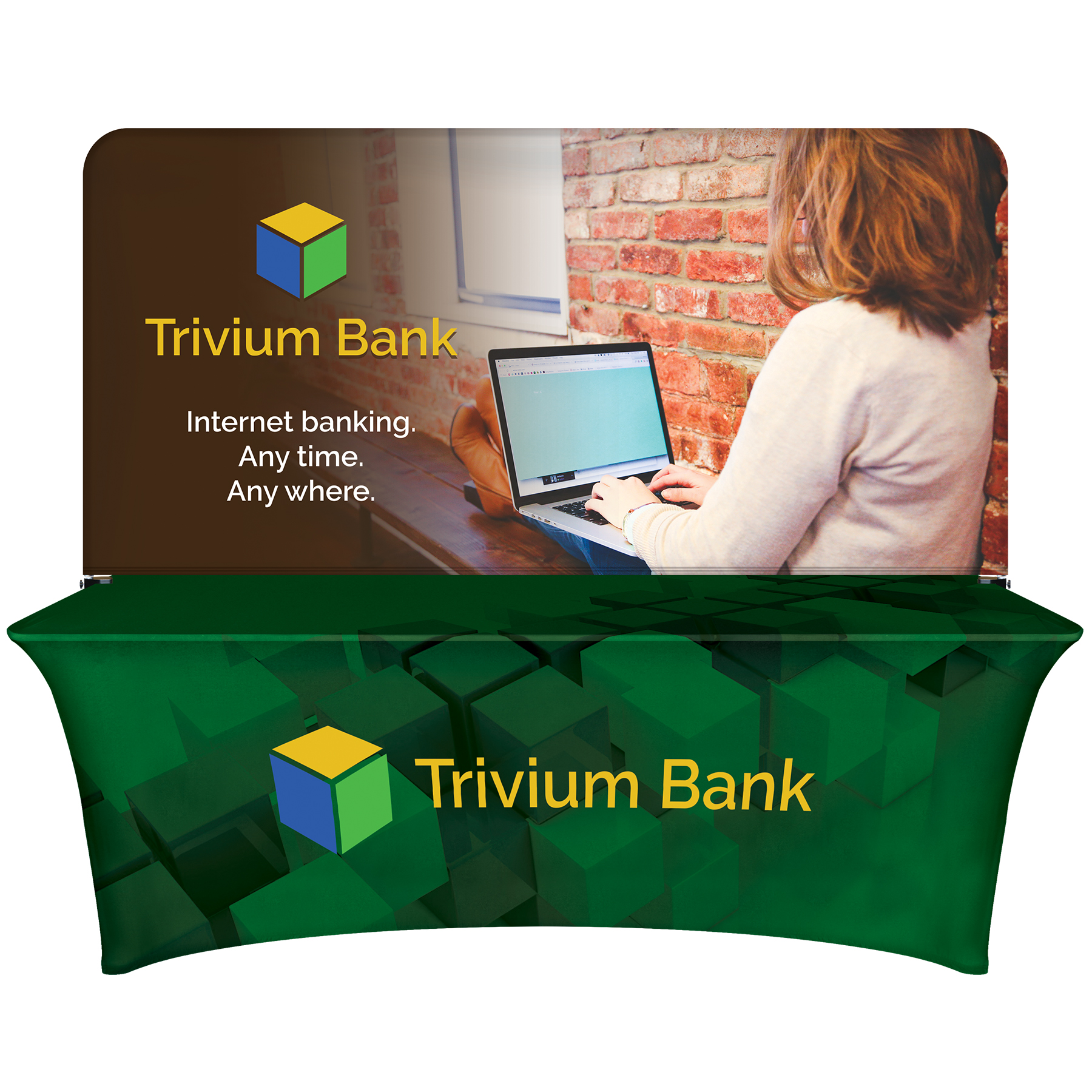 8' Table Cover Half Wall Kit 3