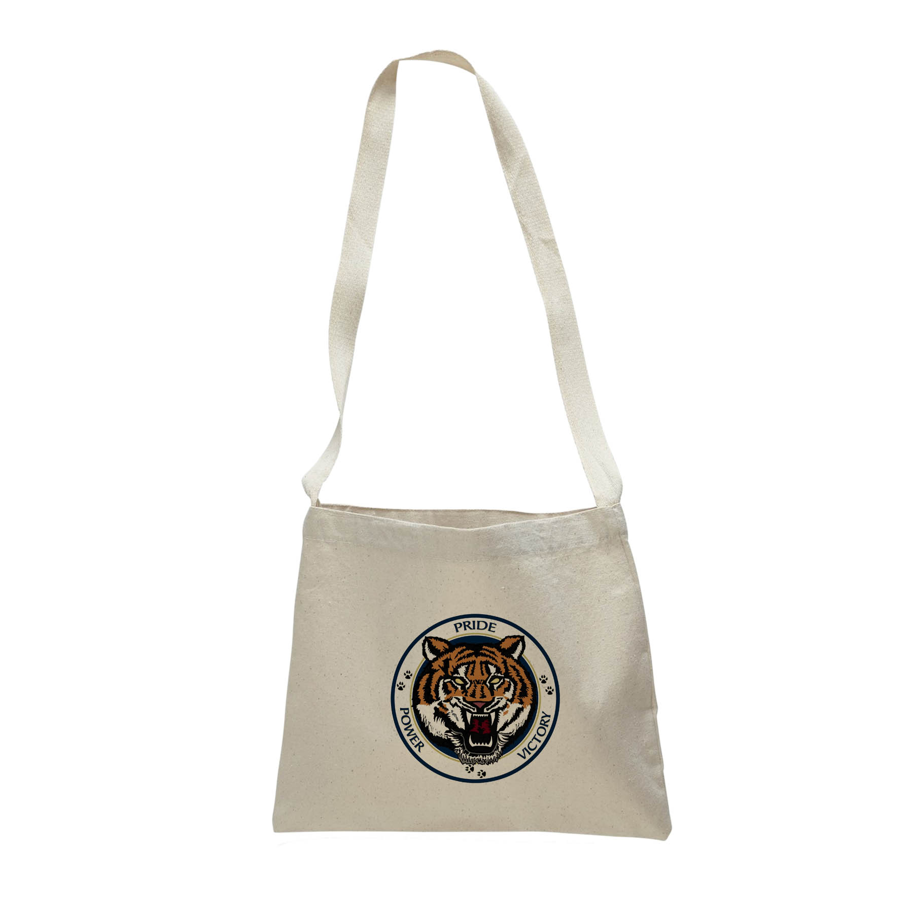 12 oz. Natural Color Cotton Canvas Small Messenger Bag 4