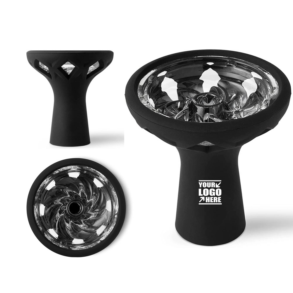Silicone Hookah Bowl With Glass Insert 2