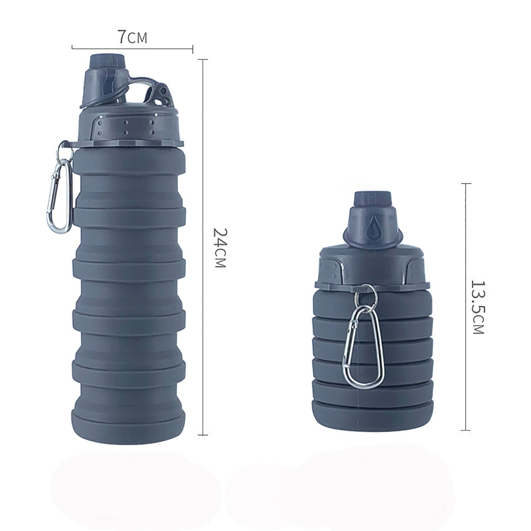 Silicone Foldable Sports Water Bottles 2