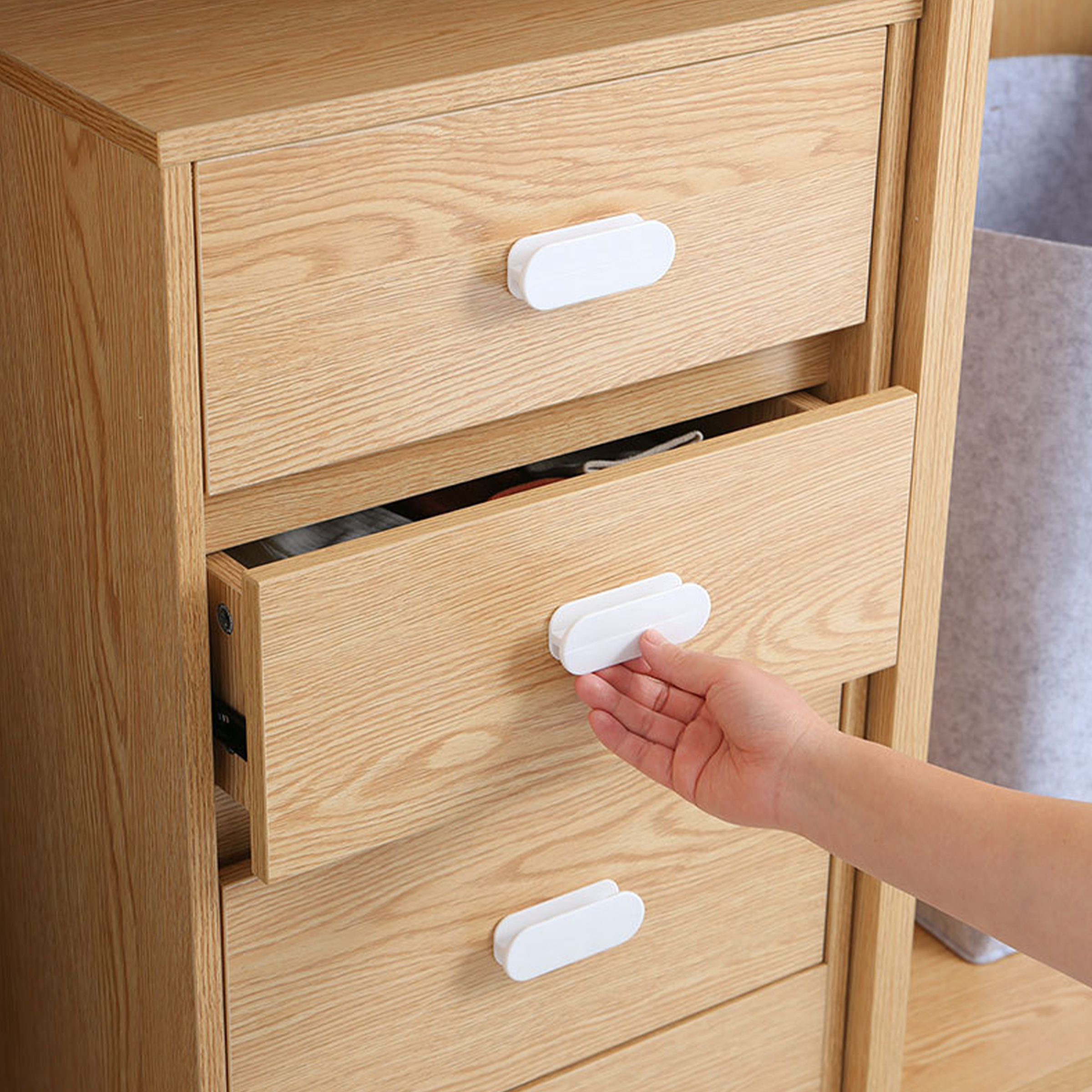 Abs Non Perforated Multifunctional Drawer Handle 3