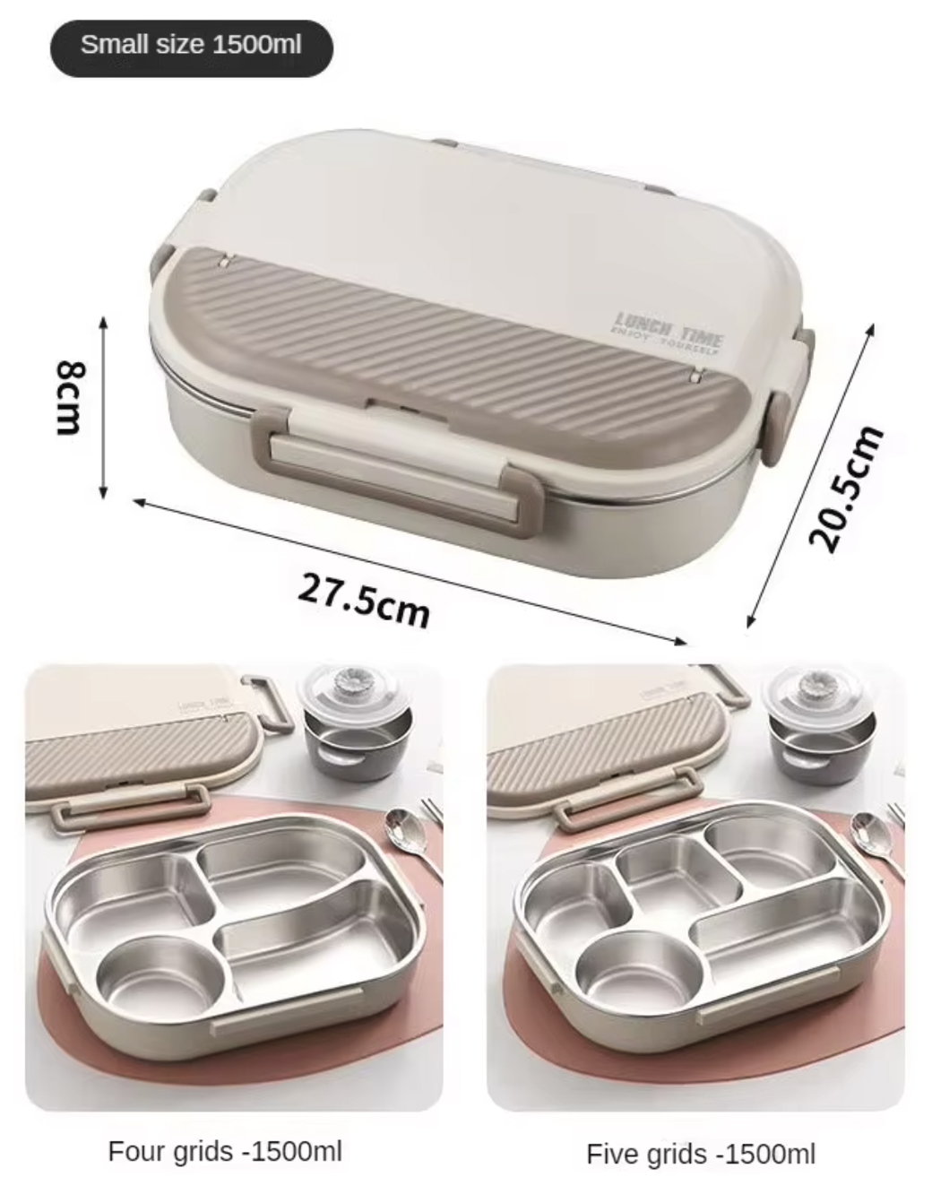 1500ml Leek-Proof Bento Box 3