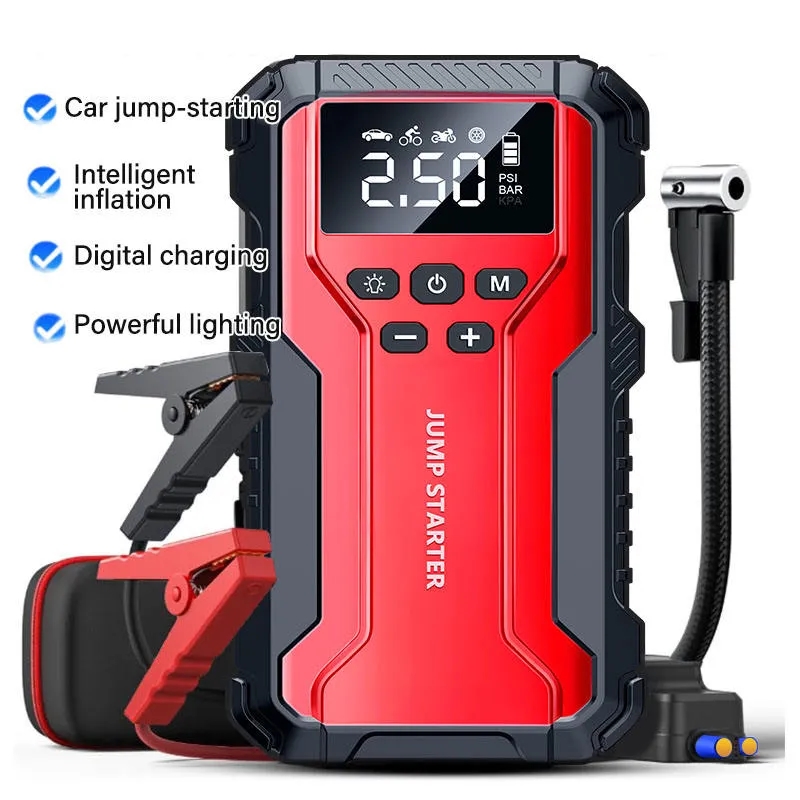 4 in 1  Multi-function Car Jump Starter with Air Compressor 2