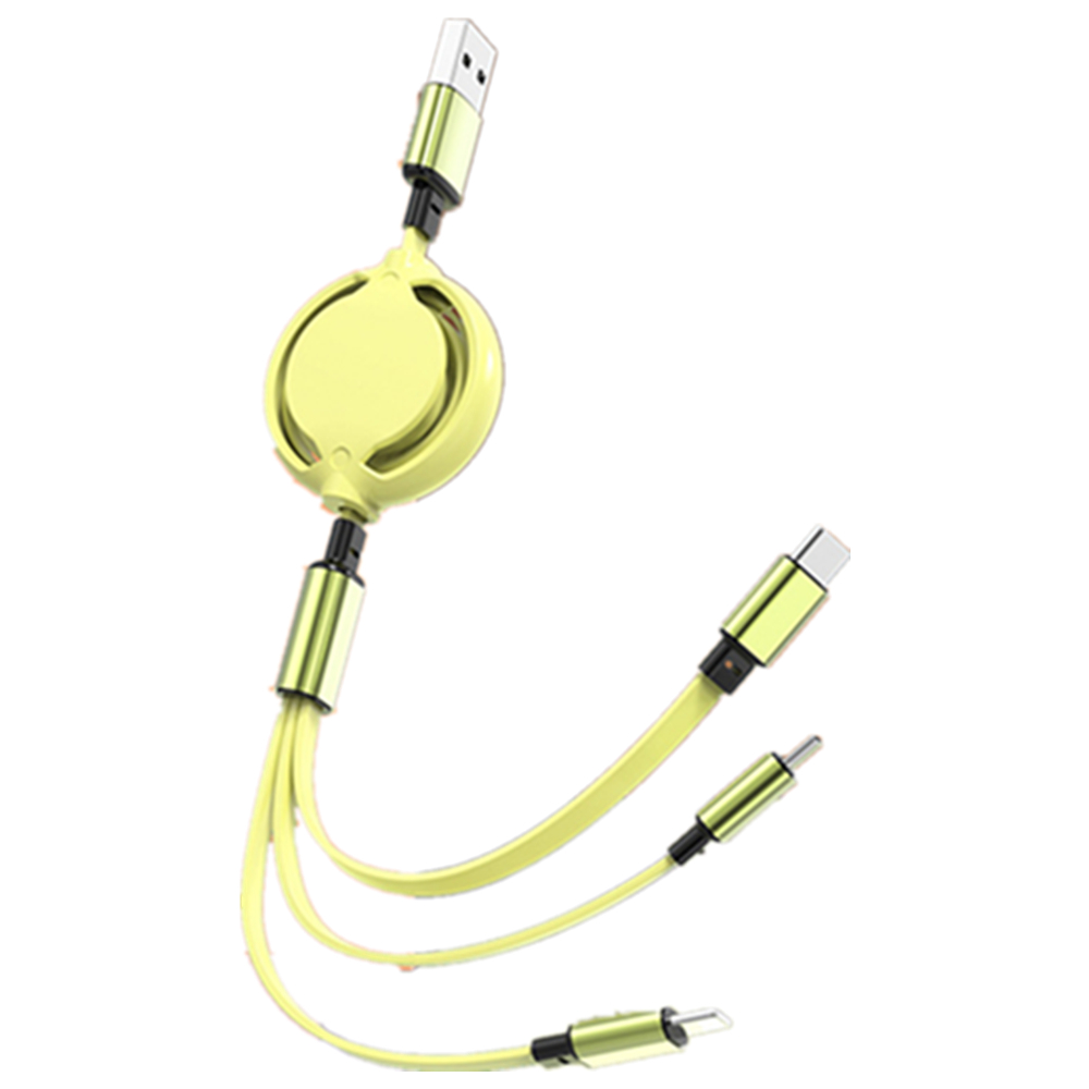 Retractable 3-in-1 USB Charging Cable 2