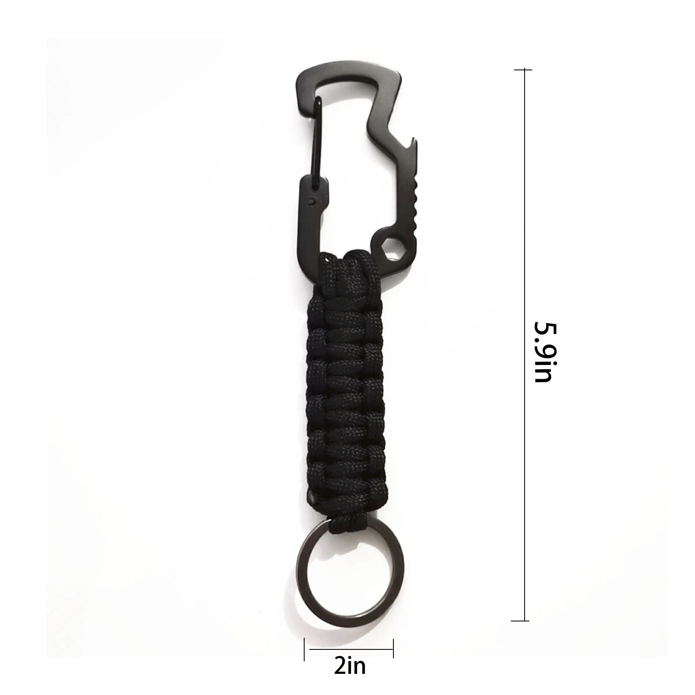 Nylon Outdoor Survival Mountaineering Keychain, Set Of 10 Ea 3