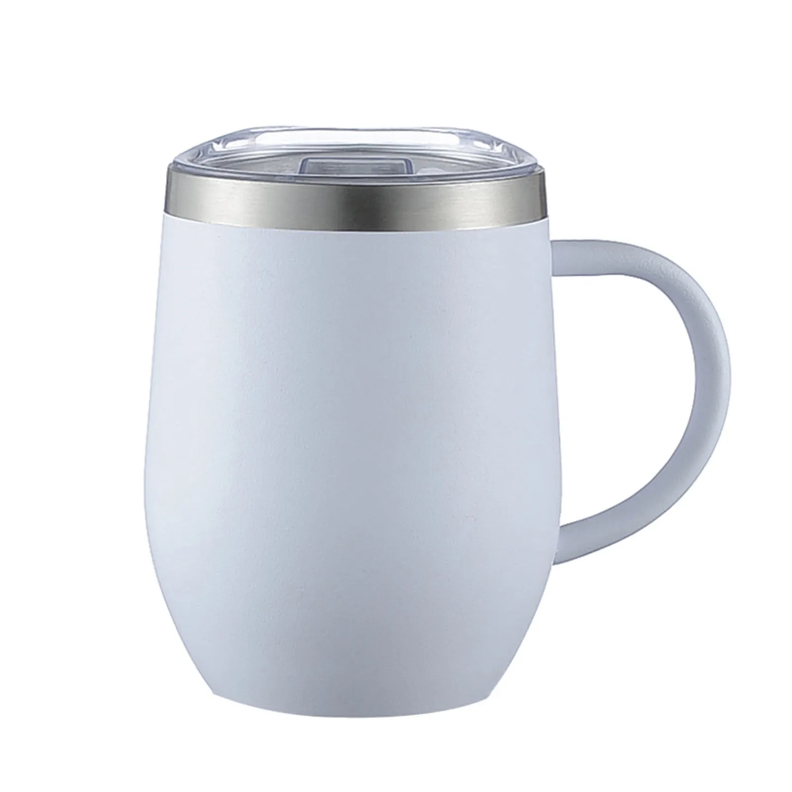 12oz Stainless Steel Insulated Coffee Tumbler Handle 9